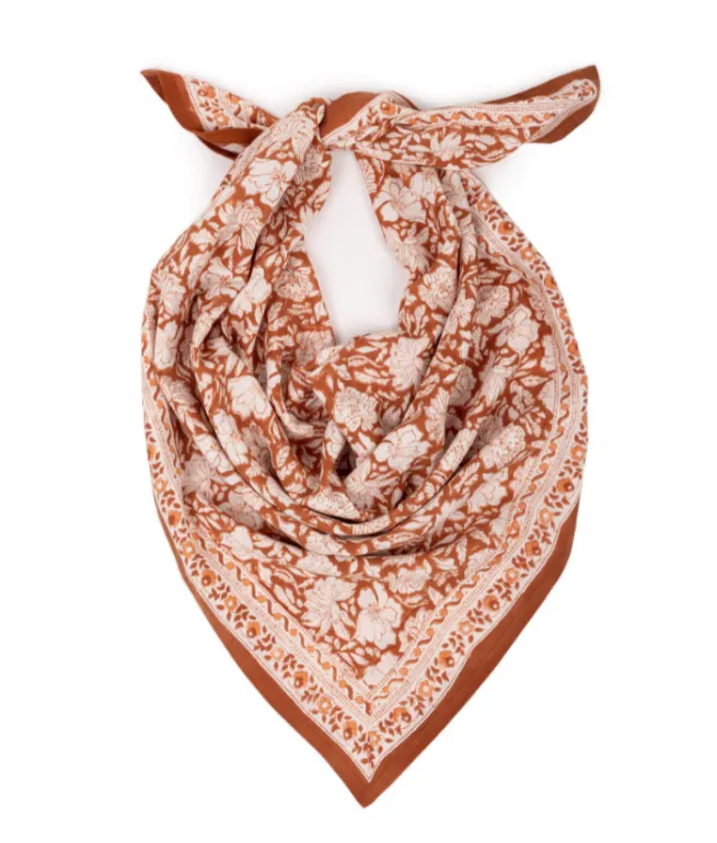Foulard adulte Orange SALVADOR TERRACOTTA