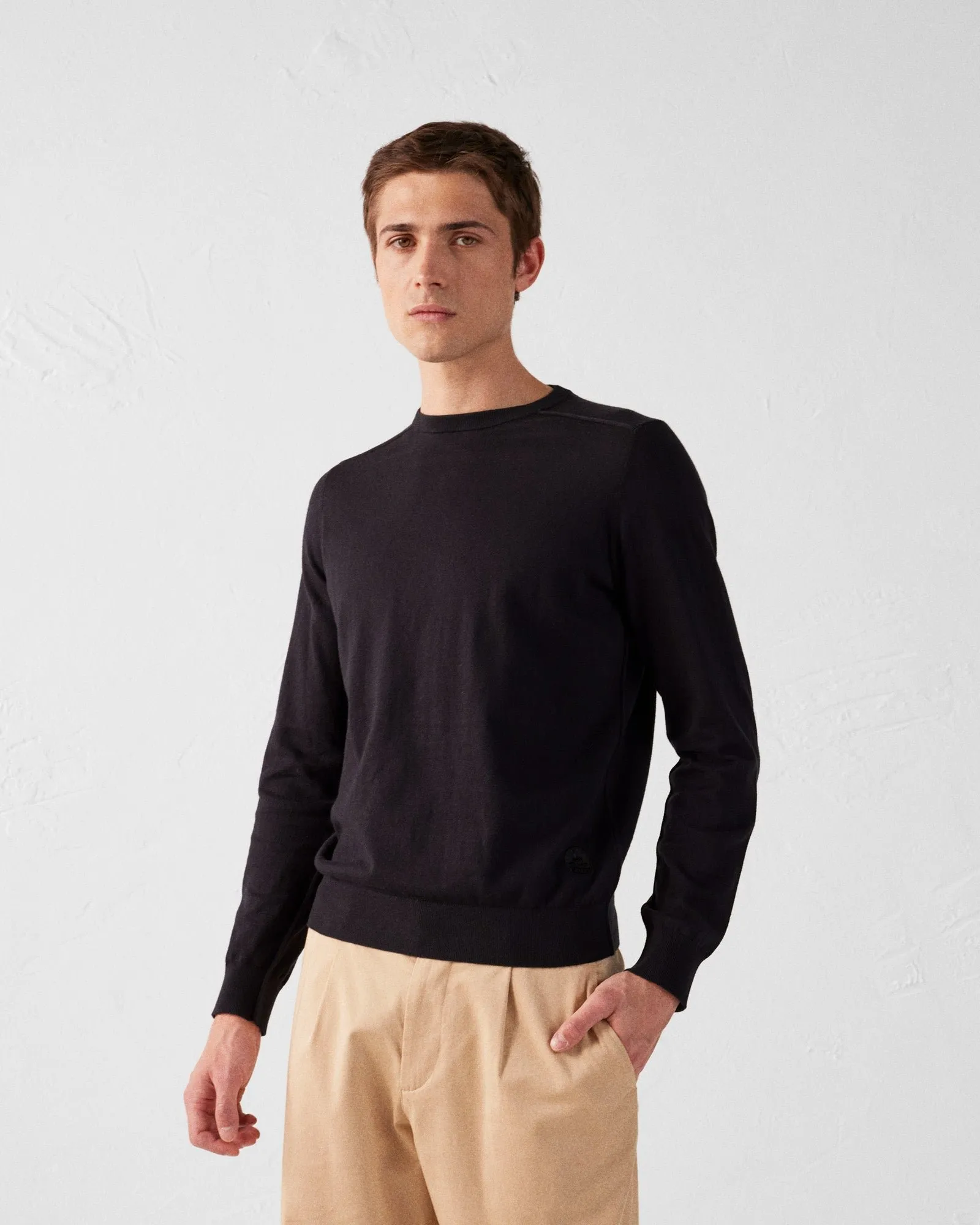 Pull en mailles col rond hadrien Noir