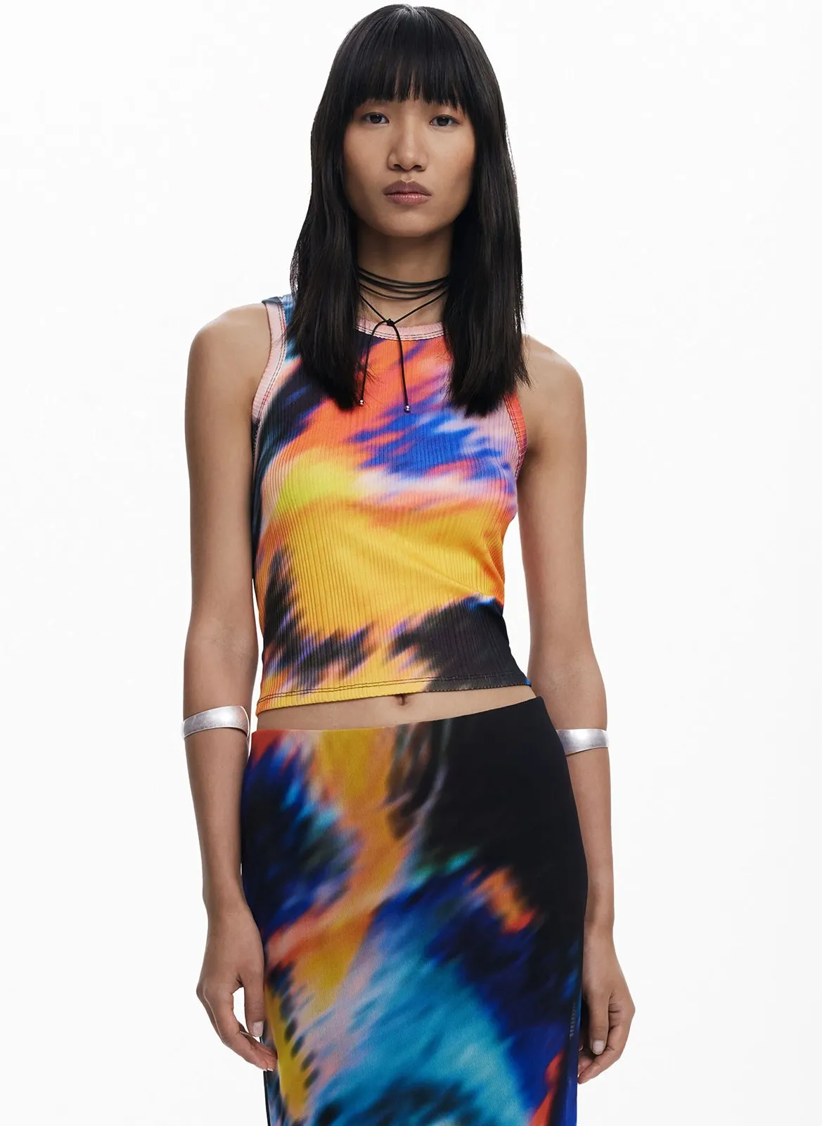 Débardeur imprimé Multicolore