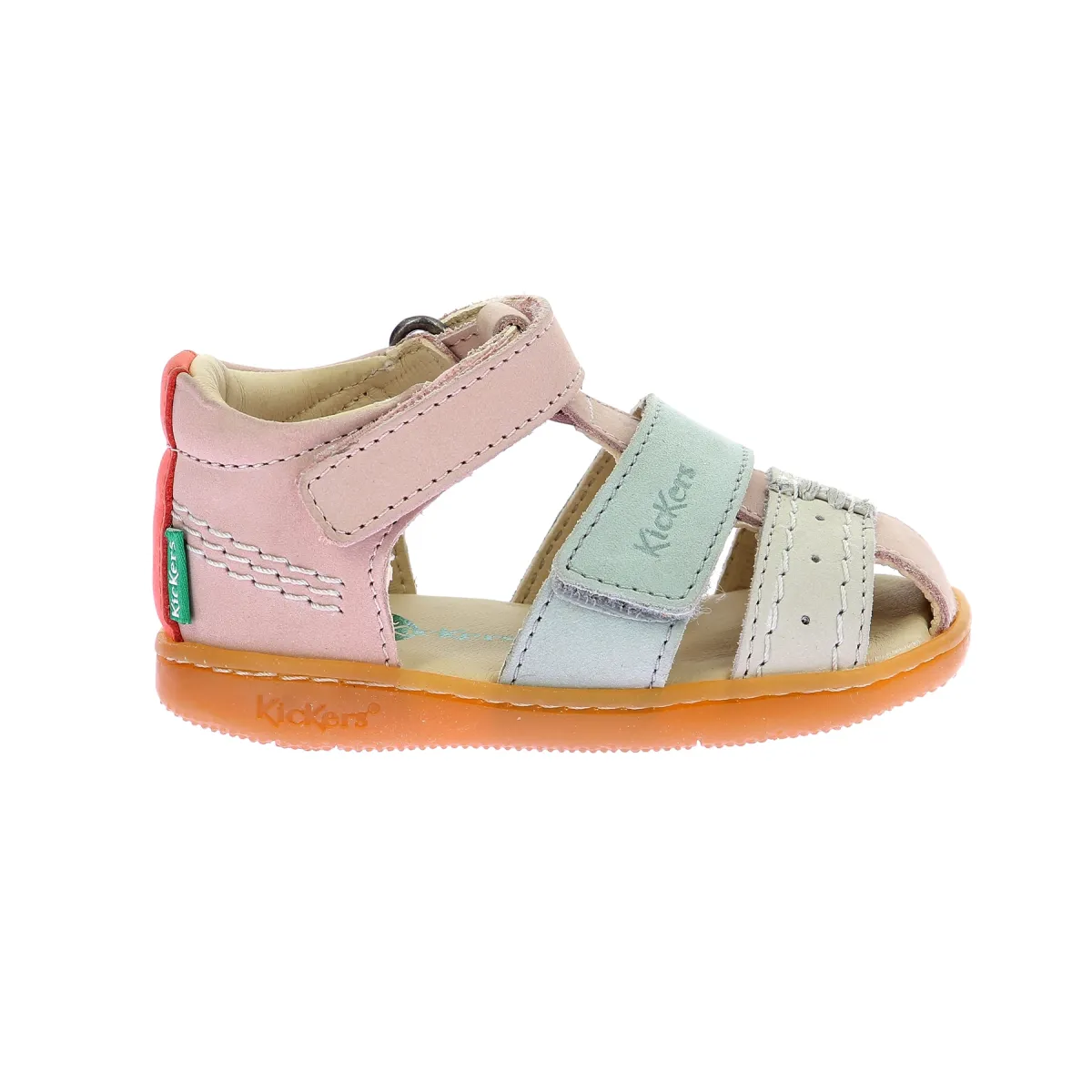 Sandales cuir Rose KICK BAZAR