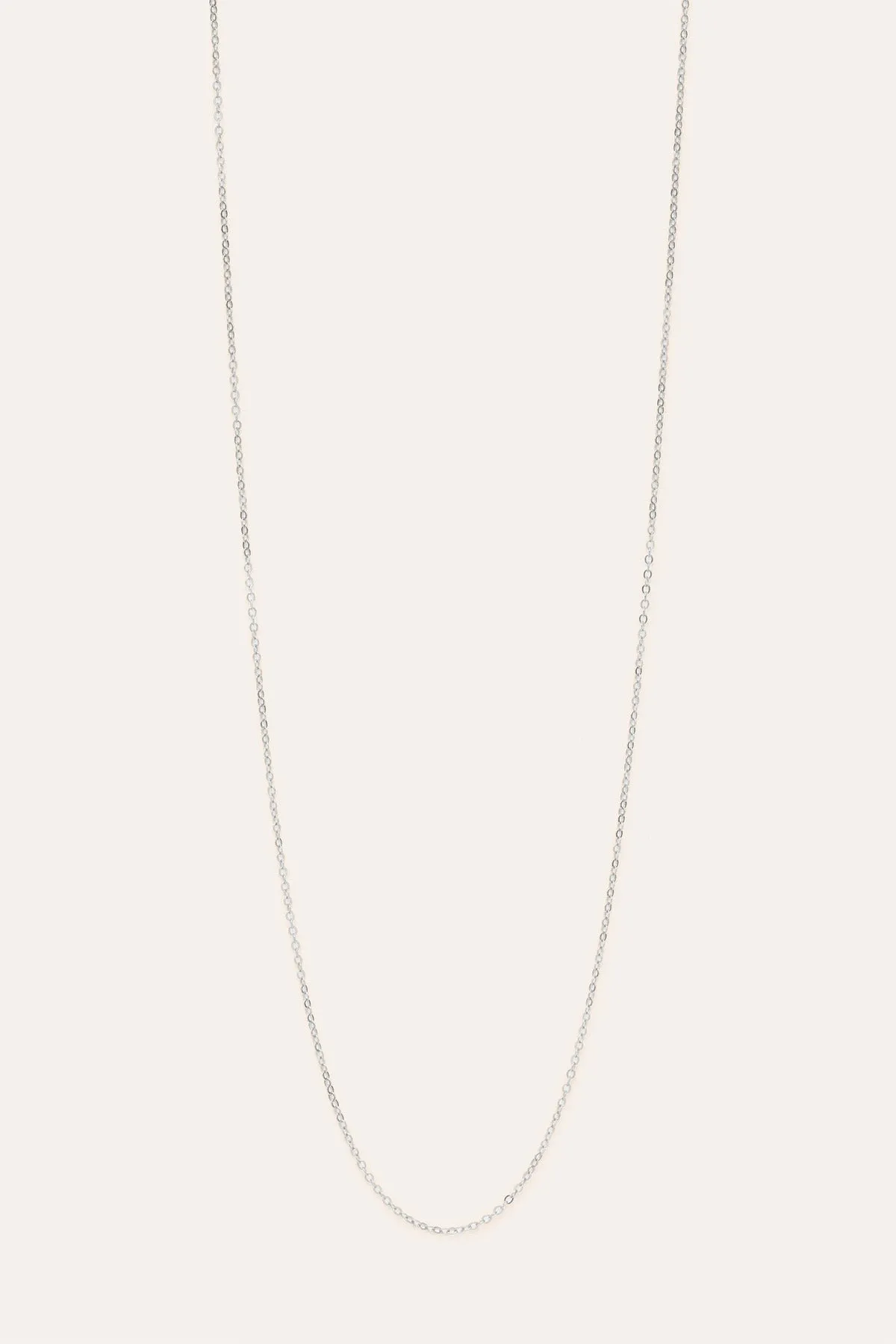 Chaîne fine sautoir 70cm argent Argent