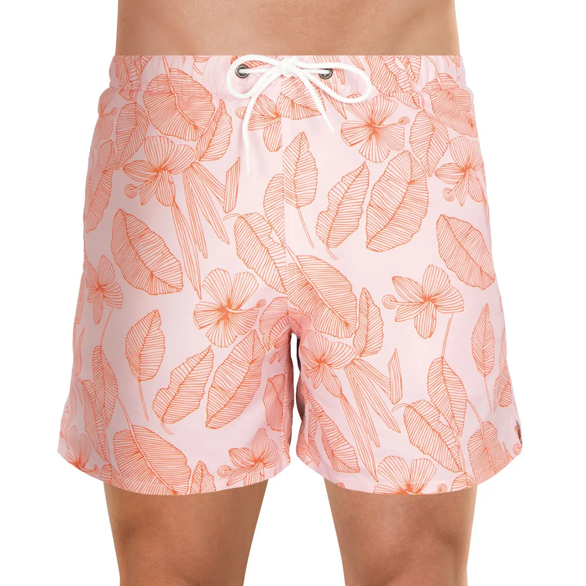 Bermuda de bain homme fibres recyclées eminence Rose