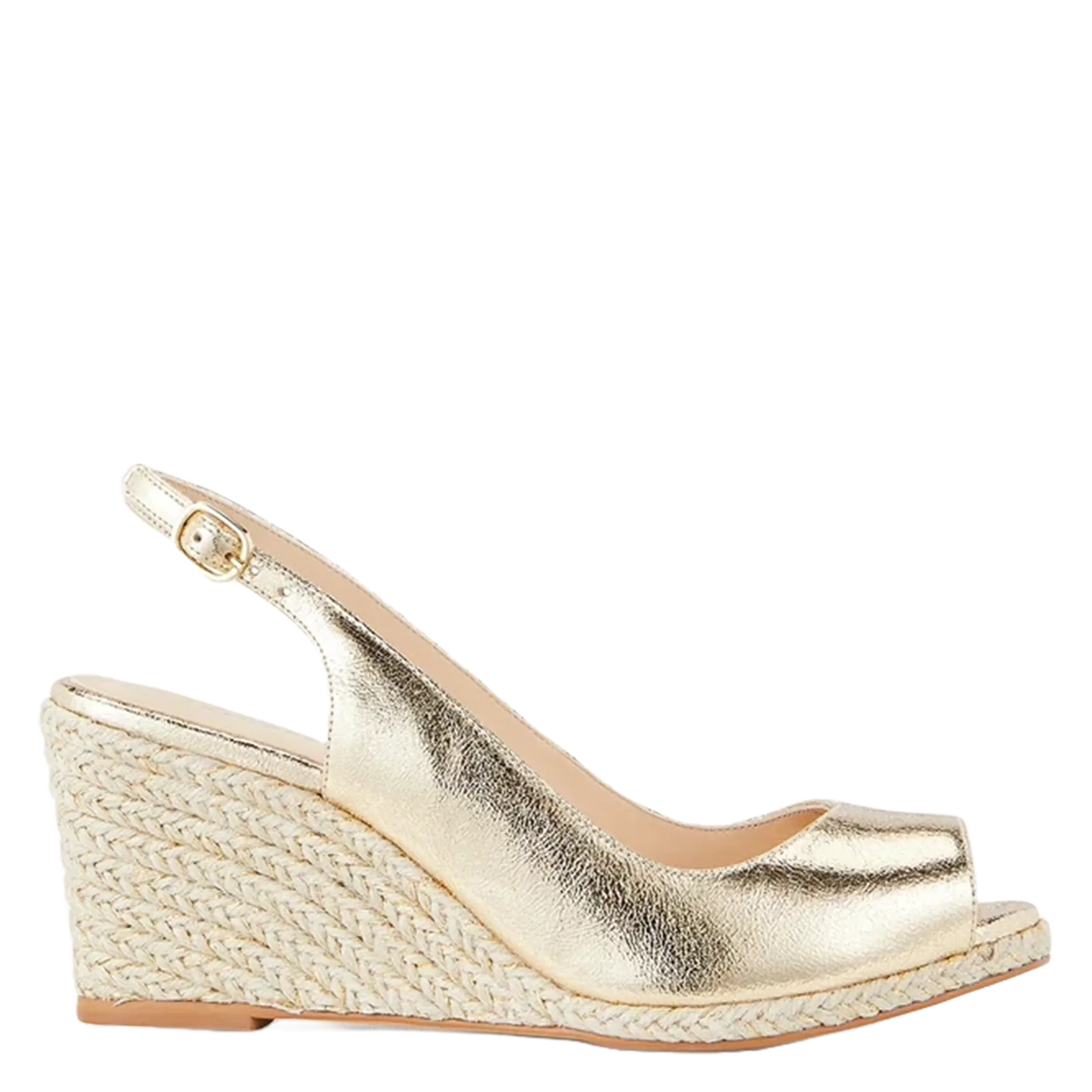 Sandales hautes en cuir Doré ZENIANA