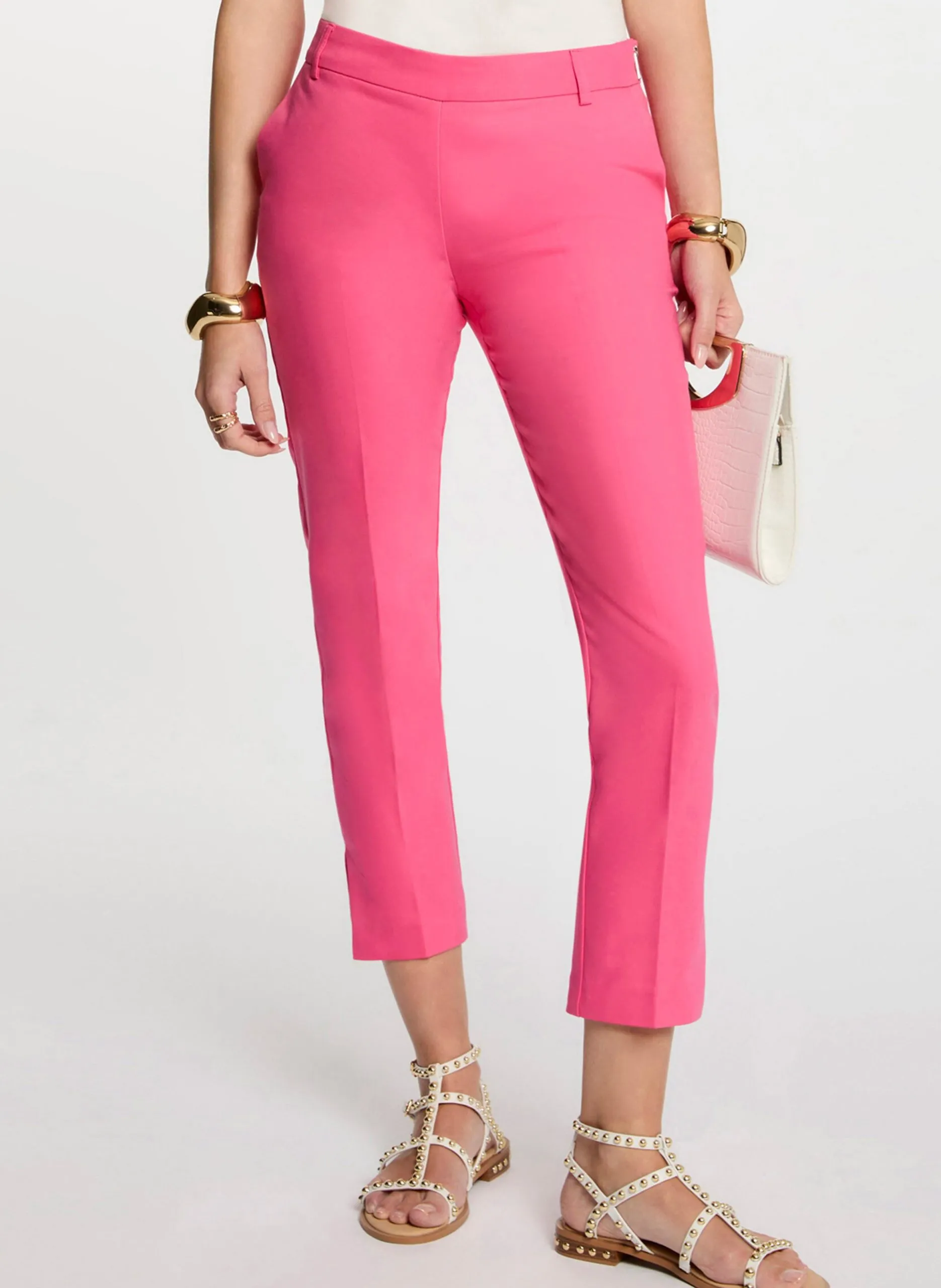 Pantalon slim 7/8ème Rose 251-PALIX.F