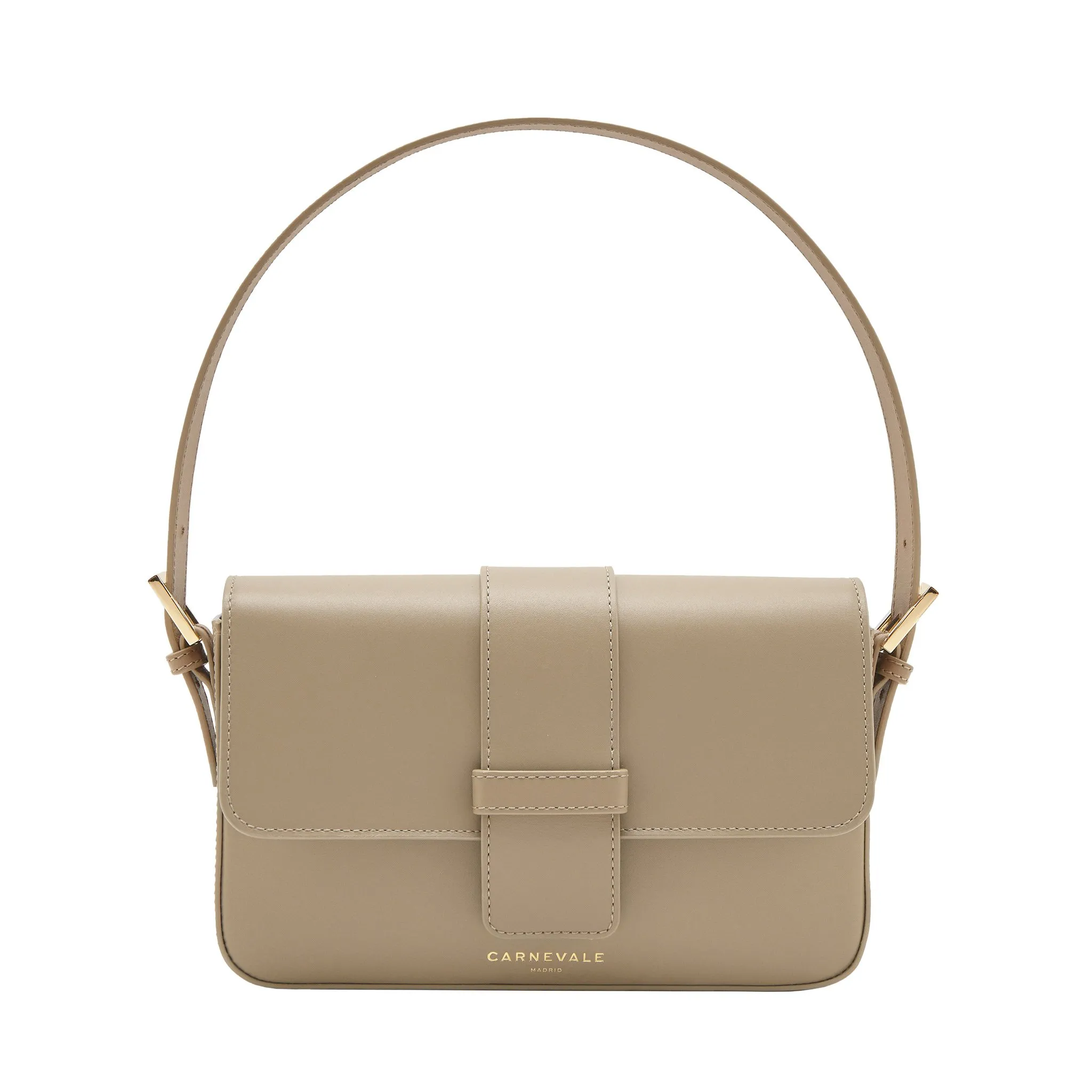 Sac baguette en cuir -  DALIA Gris