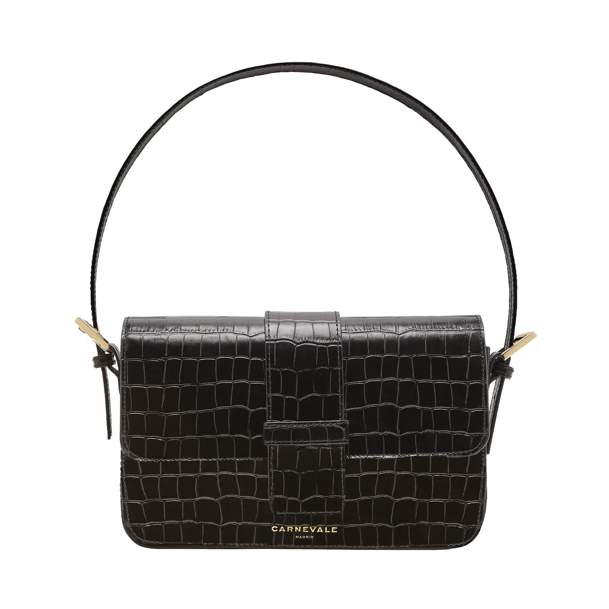 Sac baguette en cuir - DALIA Noir