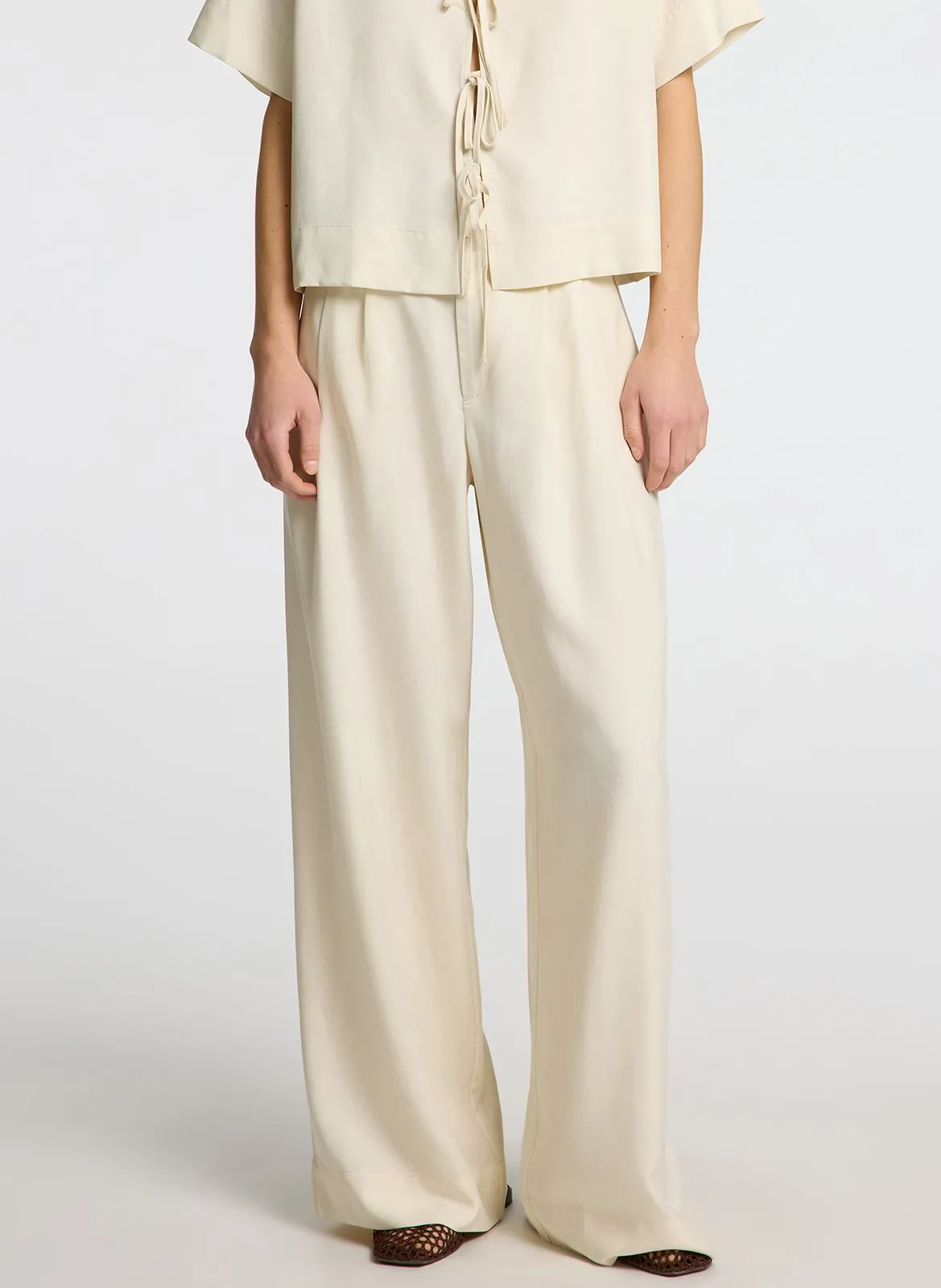 Pantalon large Beige NATUK