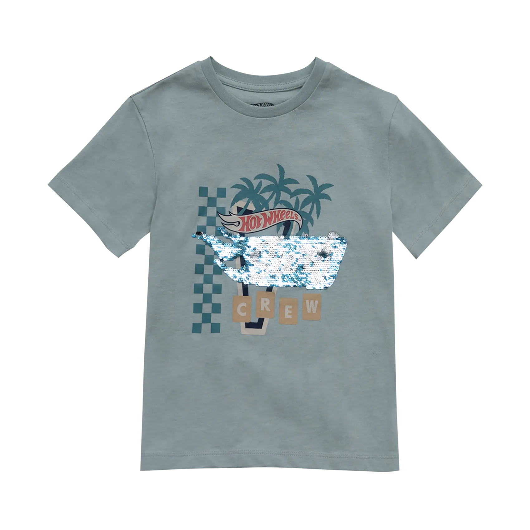 Tee-shirt à sequins réversibles HOT WHEELS x IKKS Vert