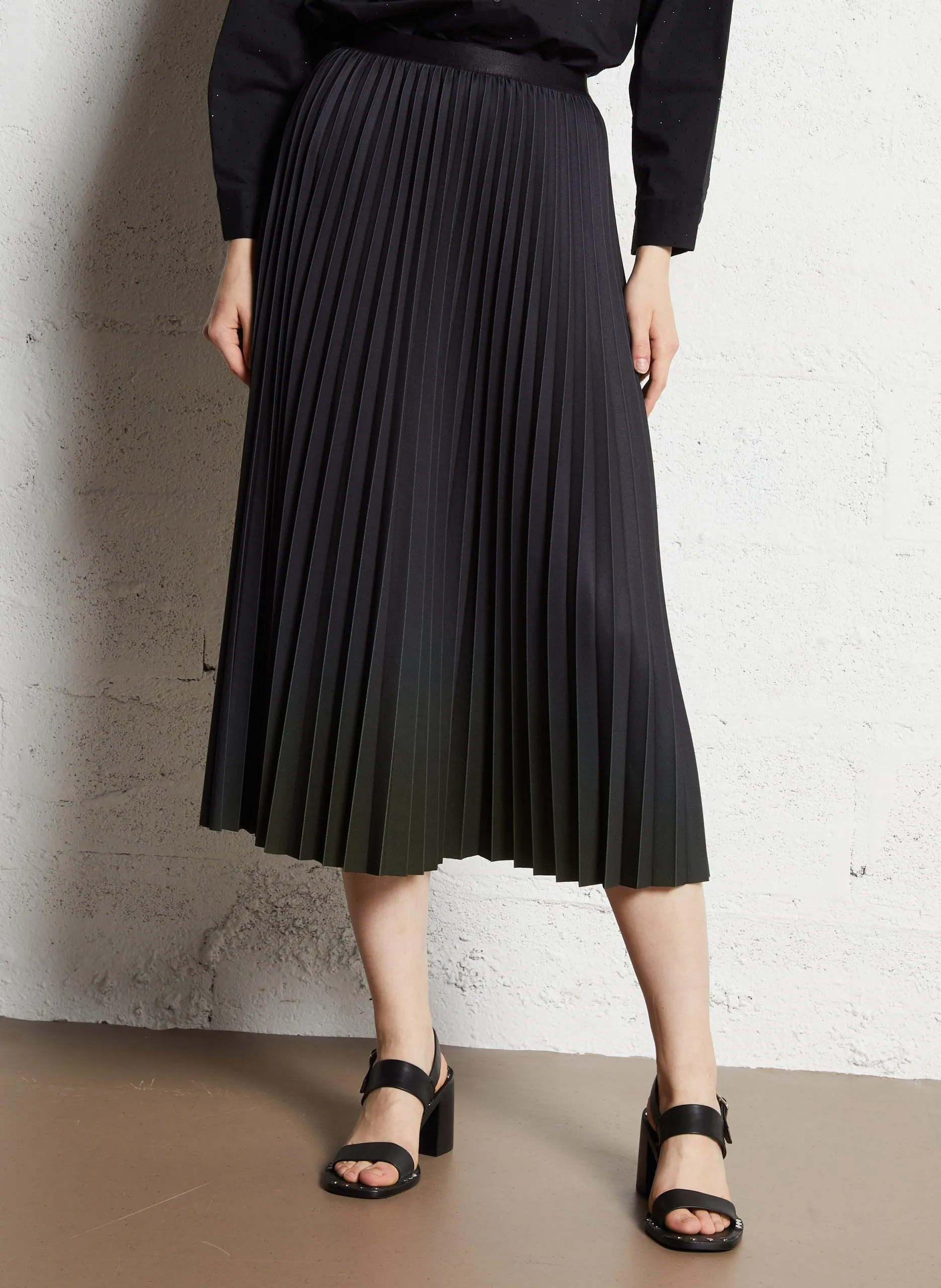 Jupe plissée Kaki TELARA