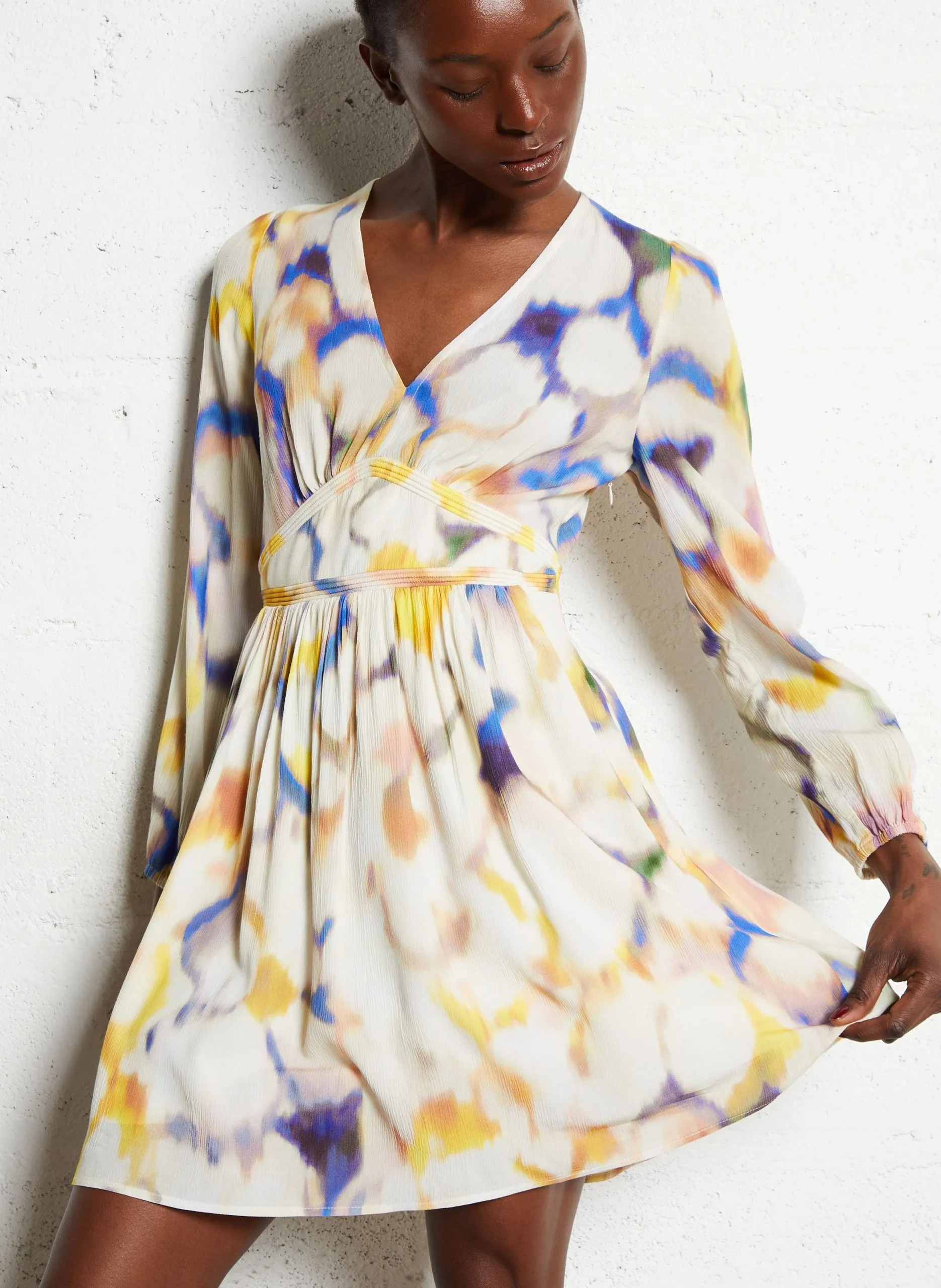 Robe droite imprimée Multicolore FREDY
