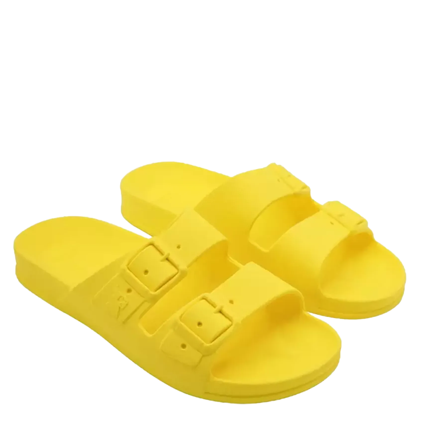 Sandales plates à boucles Jaune BAHIA