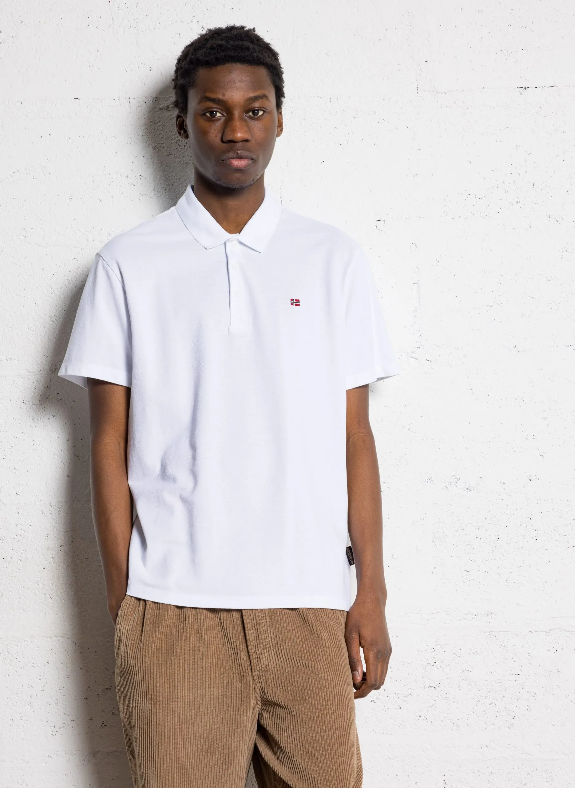 Polo en coton Blanc EALIS SS SUM