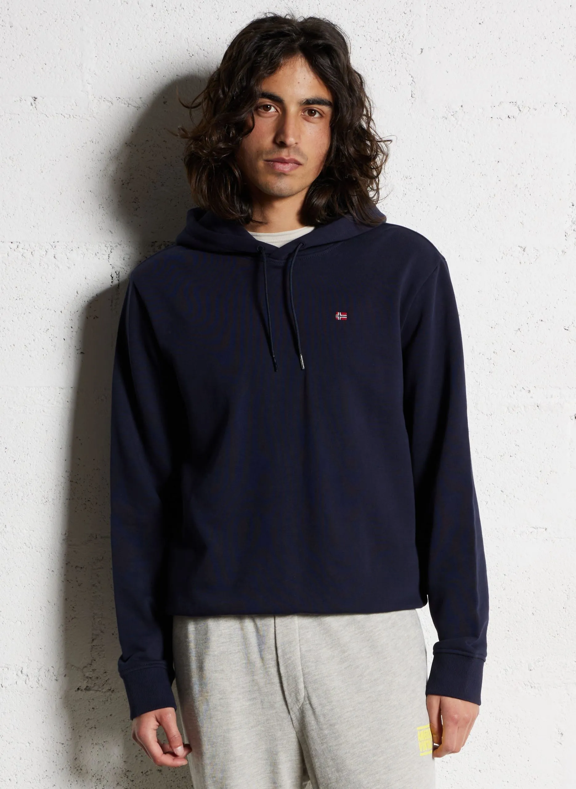 Sweat col rond à capuche Bleu BALIS H SUM