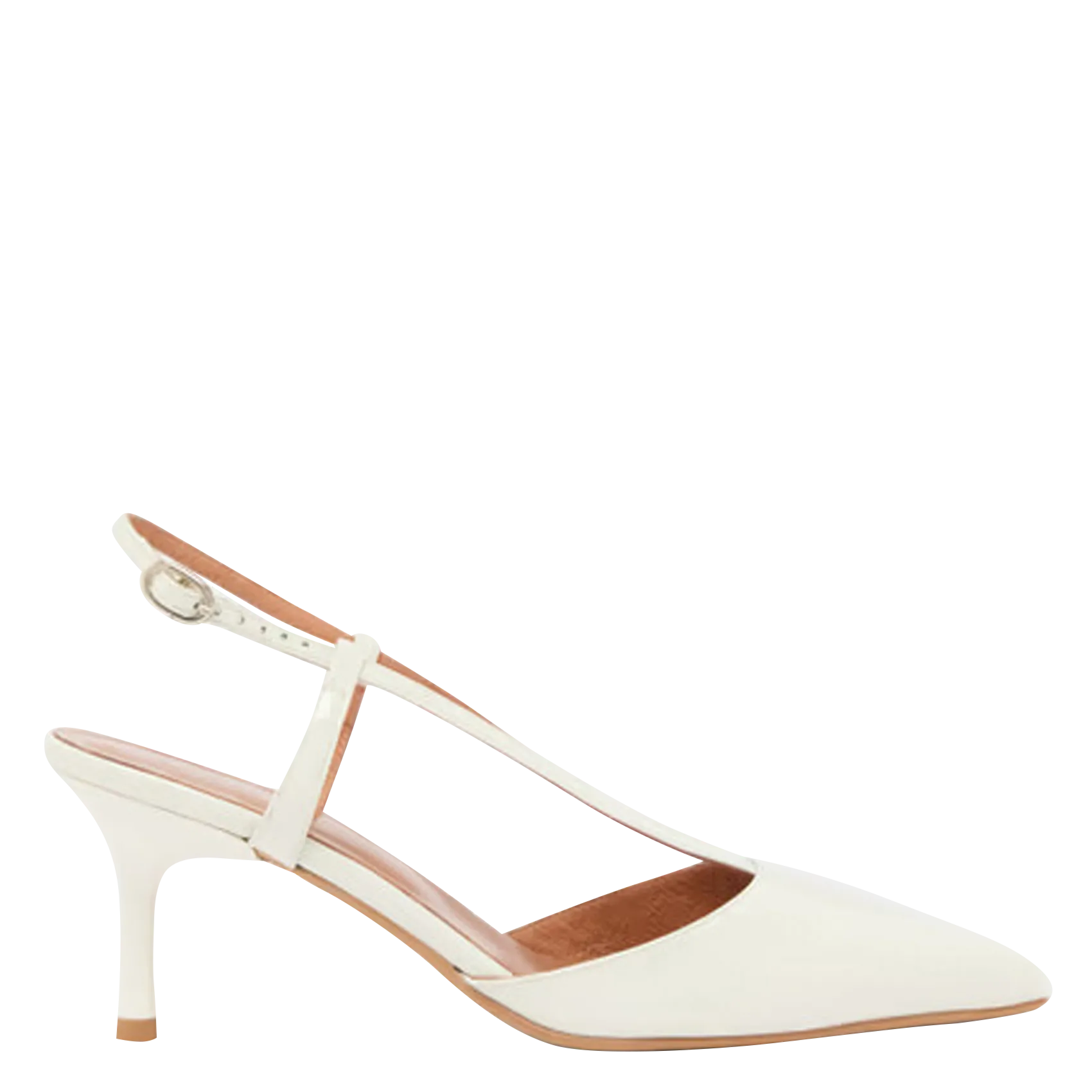 Escarpins à bouts pointus en cuir Blanc DUO