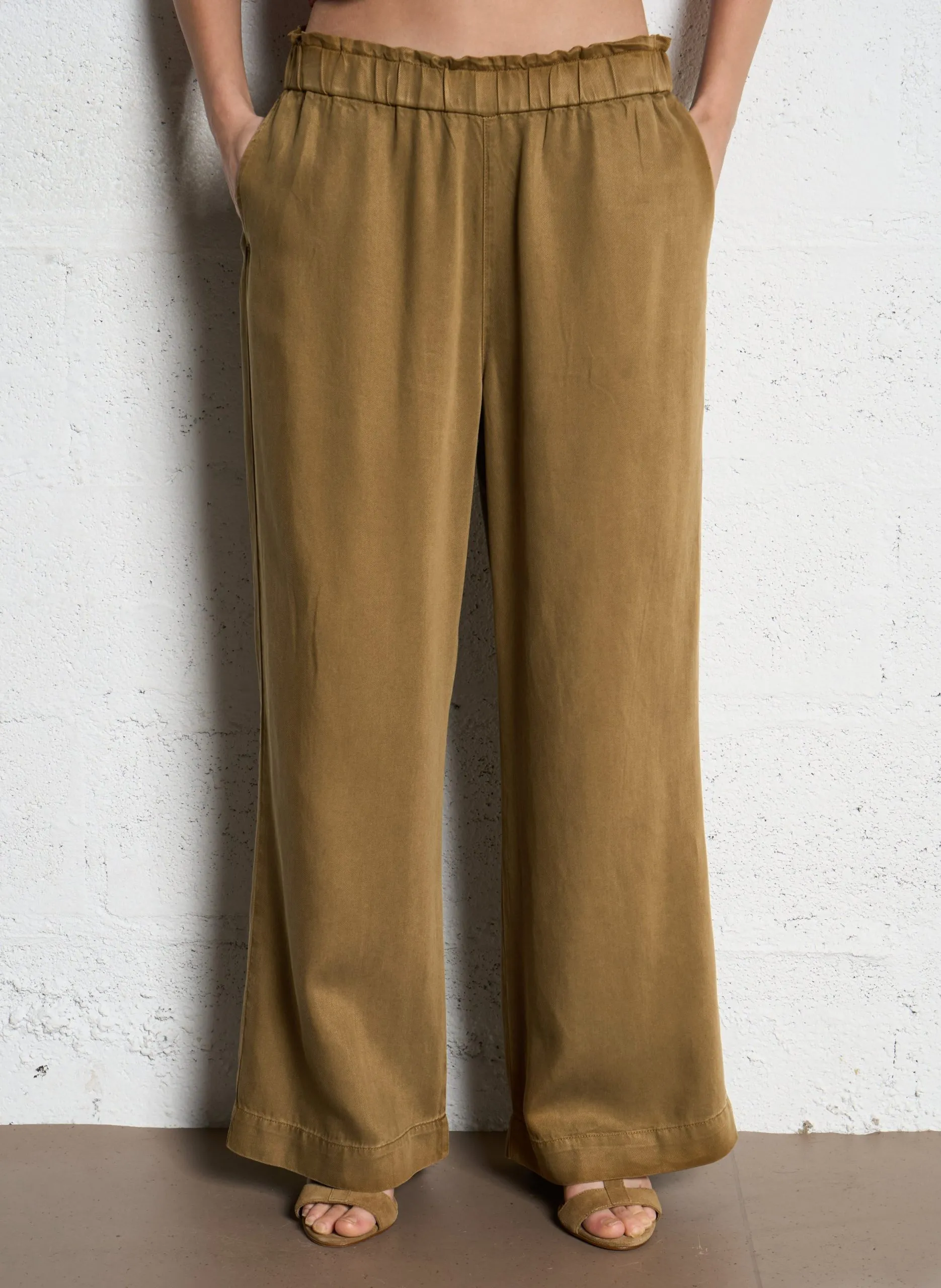 Pantalon flare Marron NAPA