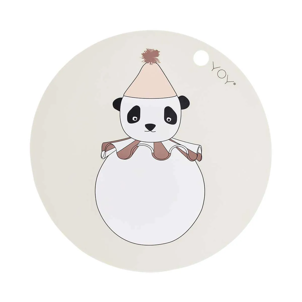 Set de table en sillicone Marron