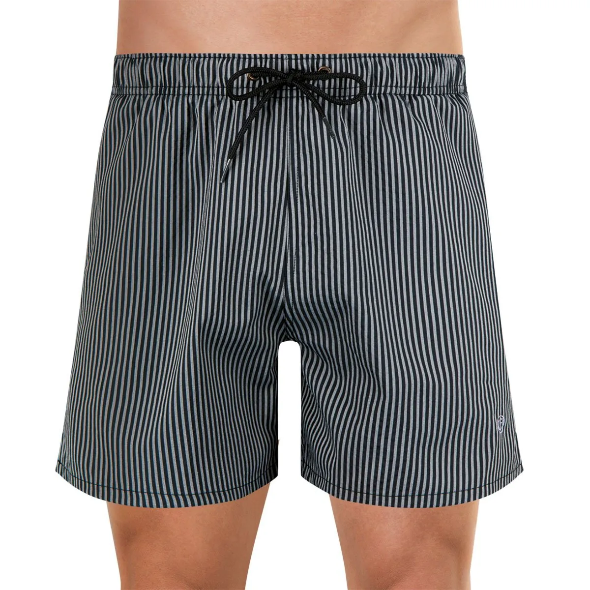 Bermuda de bain homme fibres recyclées eminence Marron