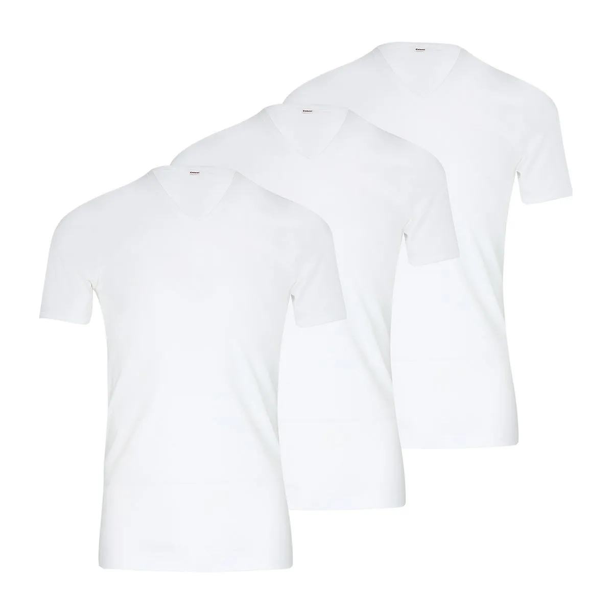 Lot de 3 tee-shirt homme col v les classiques eminence Blanc