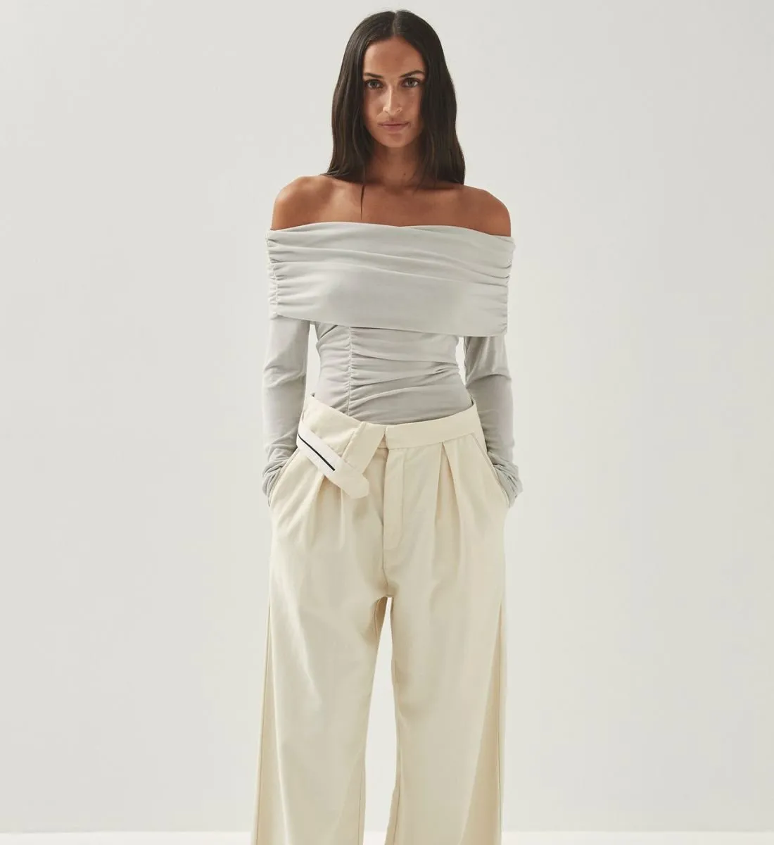 Pantalons en coton Beige MOCA