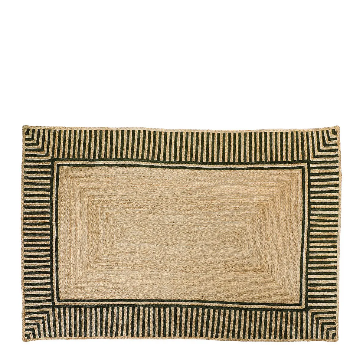 Tapis en jute Noir