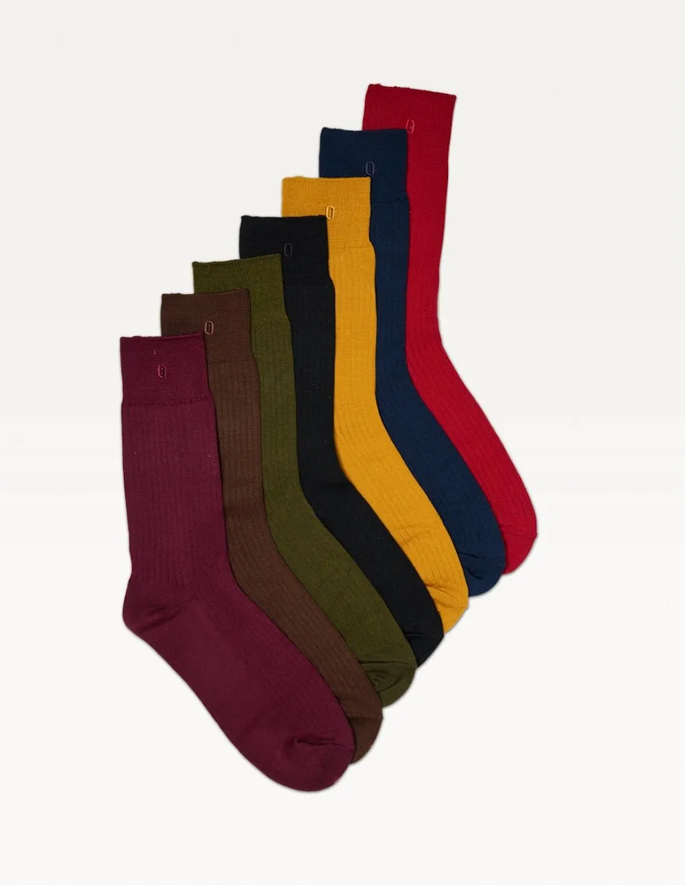 Coffret de 7 chaussettes Rouge