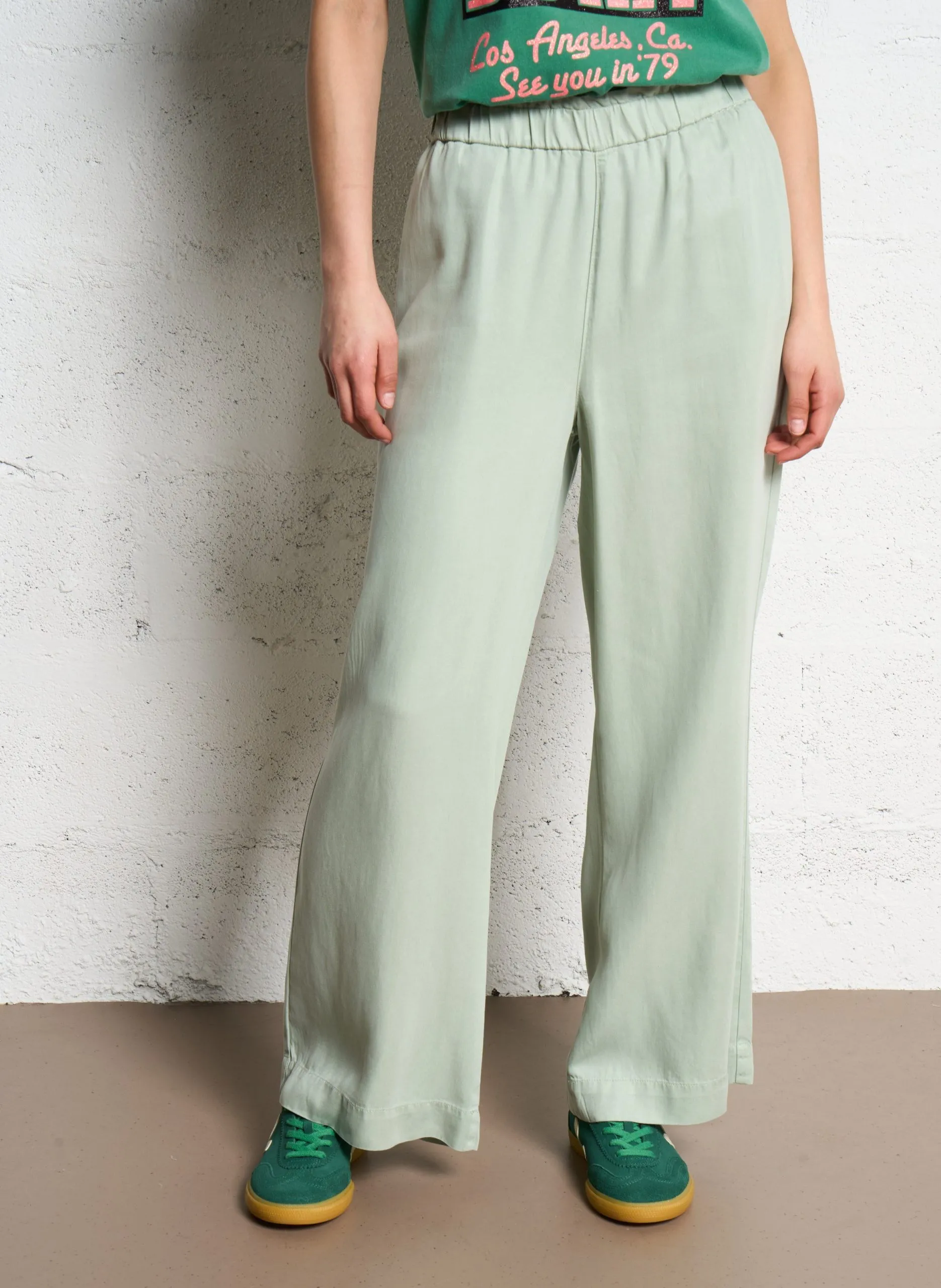 Pantalon flare Vert NAPA