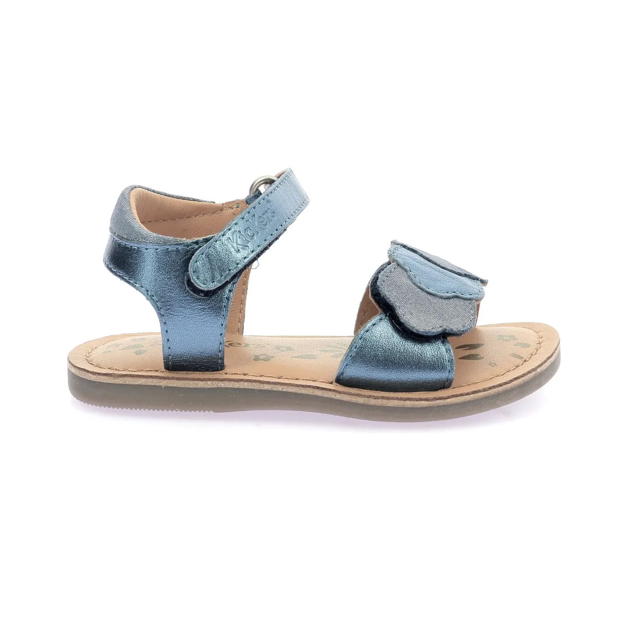 Sandales cuir Bleu DYASTAR