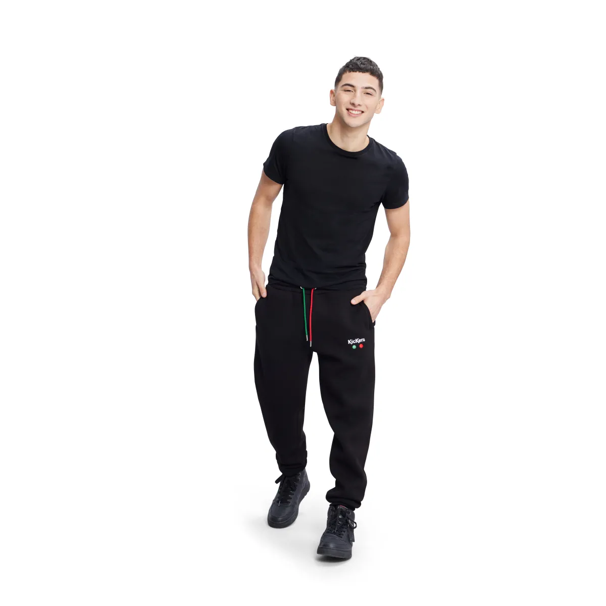 Jogging en coton Noir KICK CUTTER COTON