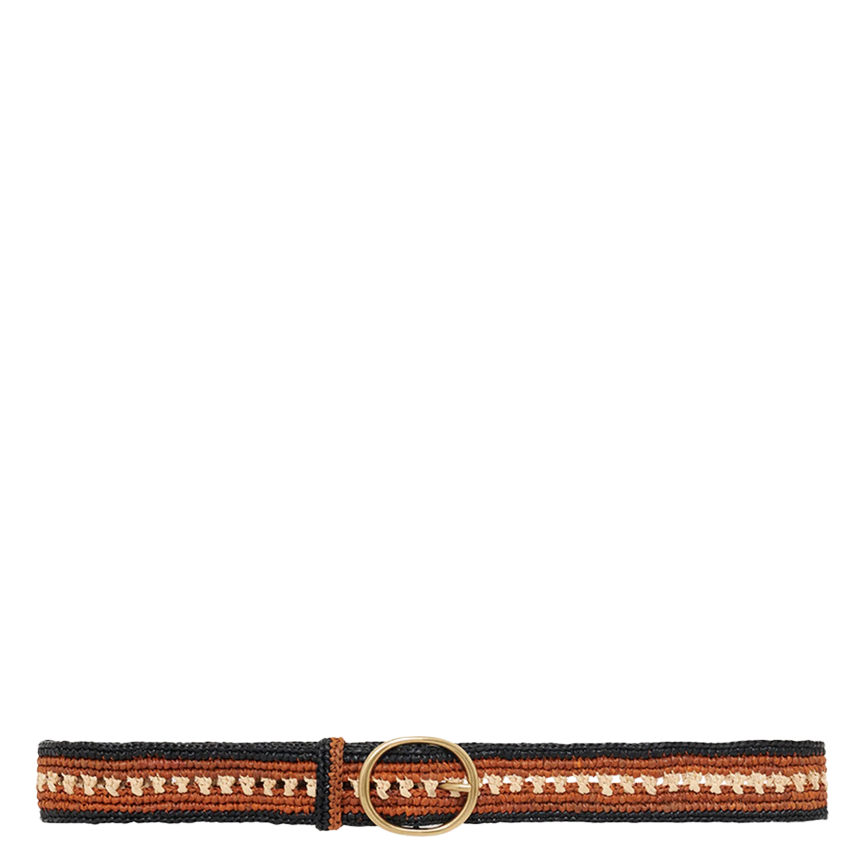 Ceinture en raphia Marron PALOMA