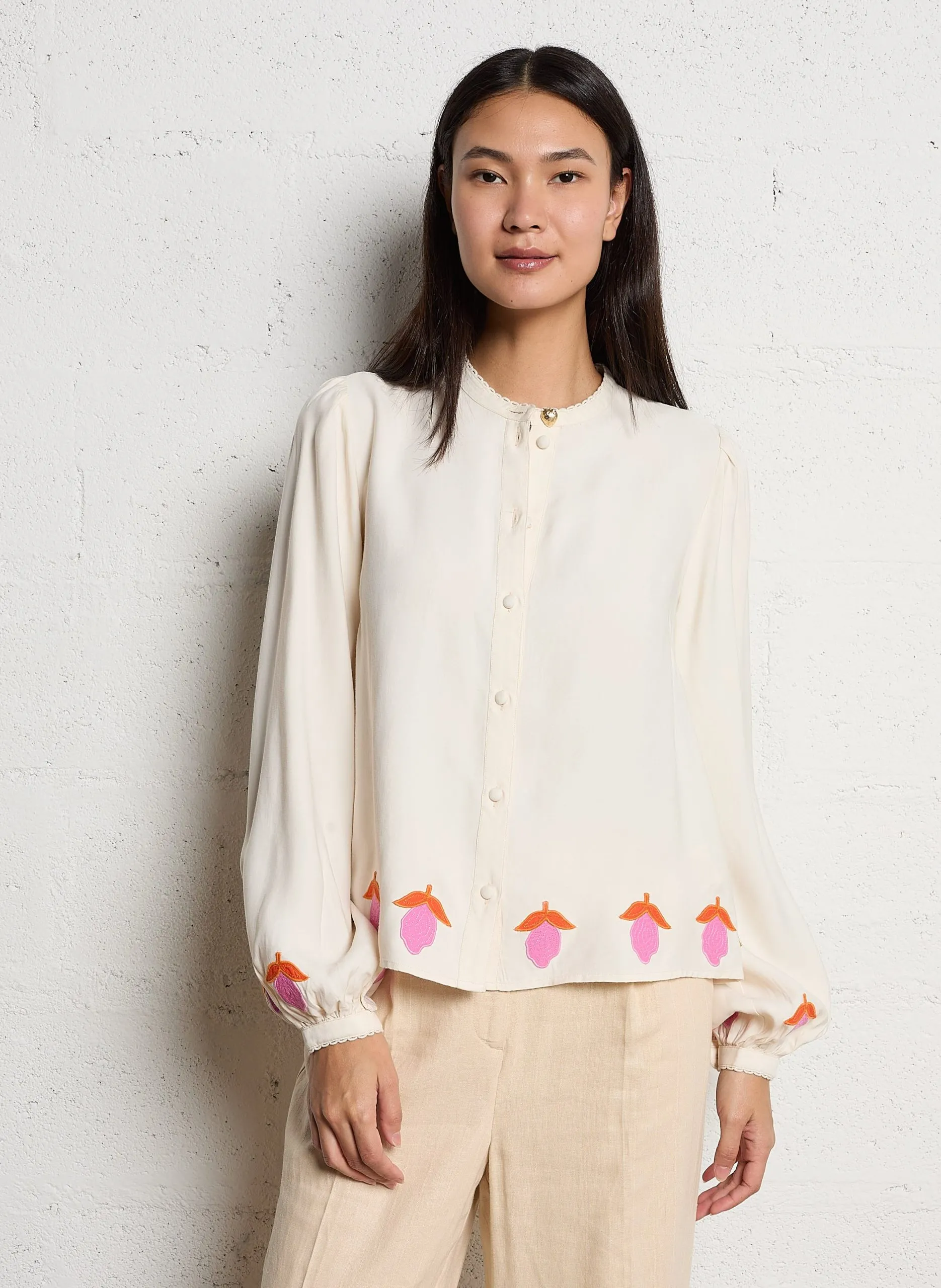 Chemise droite Blanc HESTER