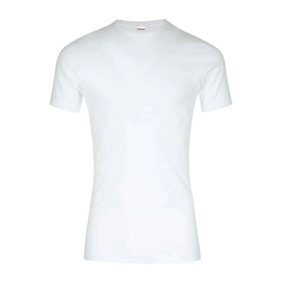 Tee-shirt col rond manches courtes homme pur coton premium fait en france eminence. Blanc