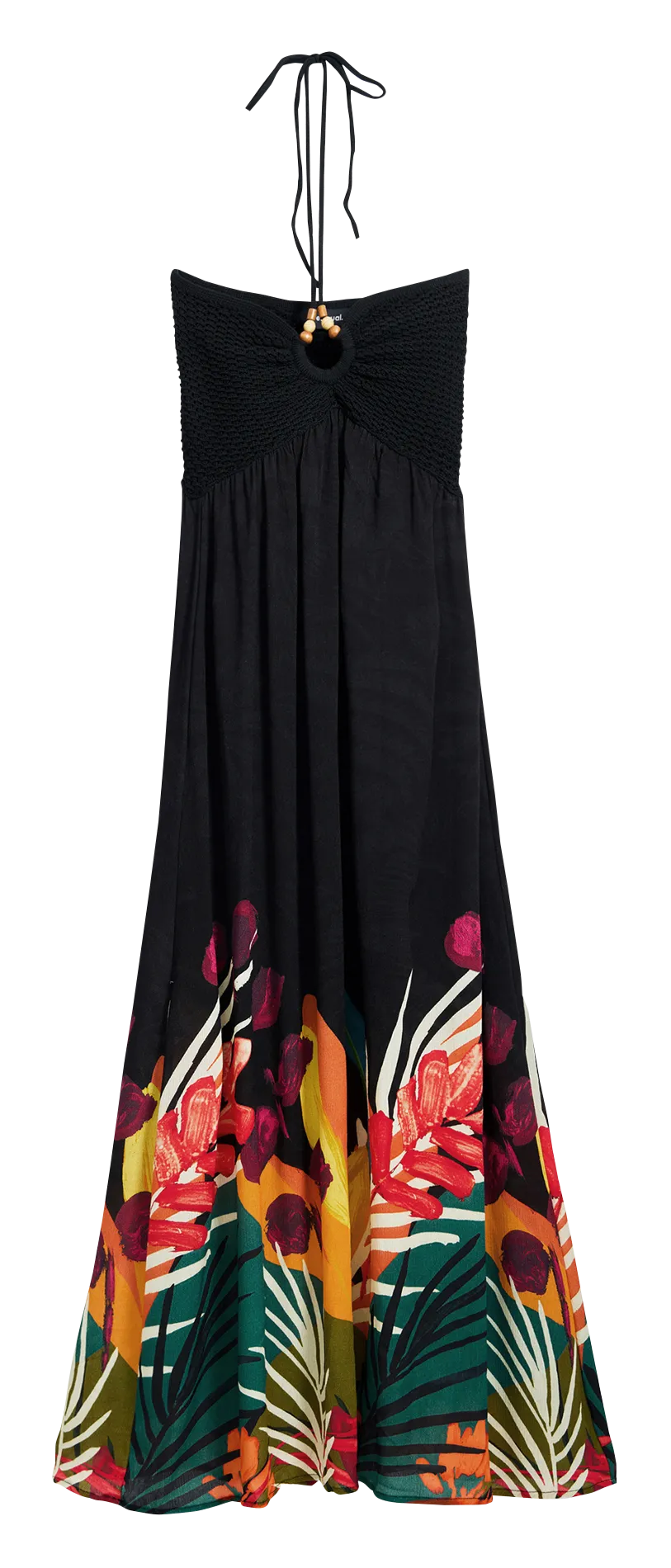 Robe longue décolleté en cœur Noir