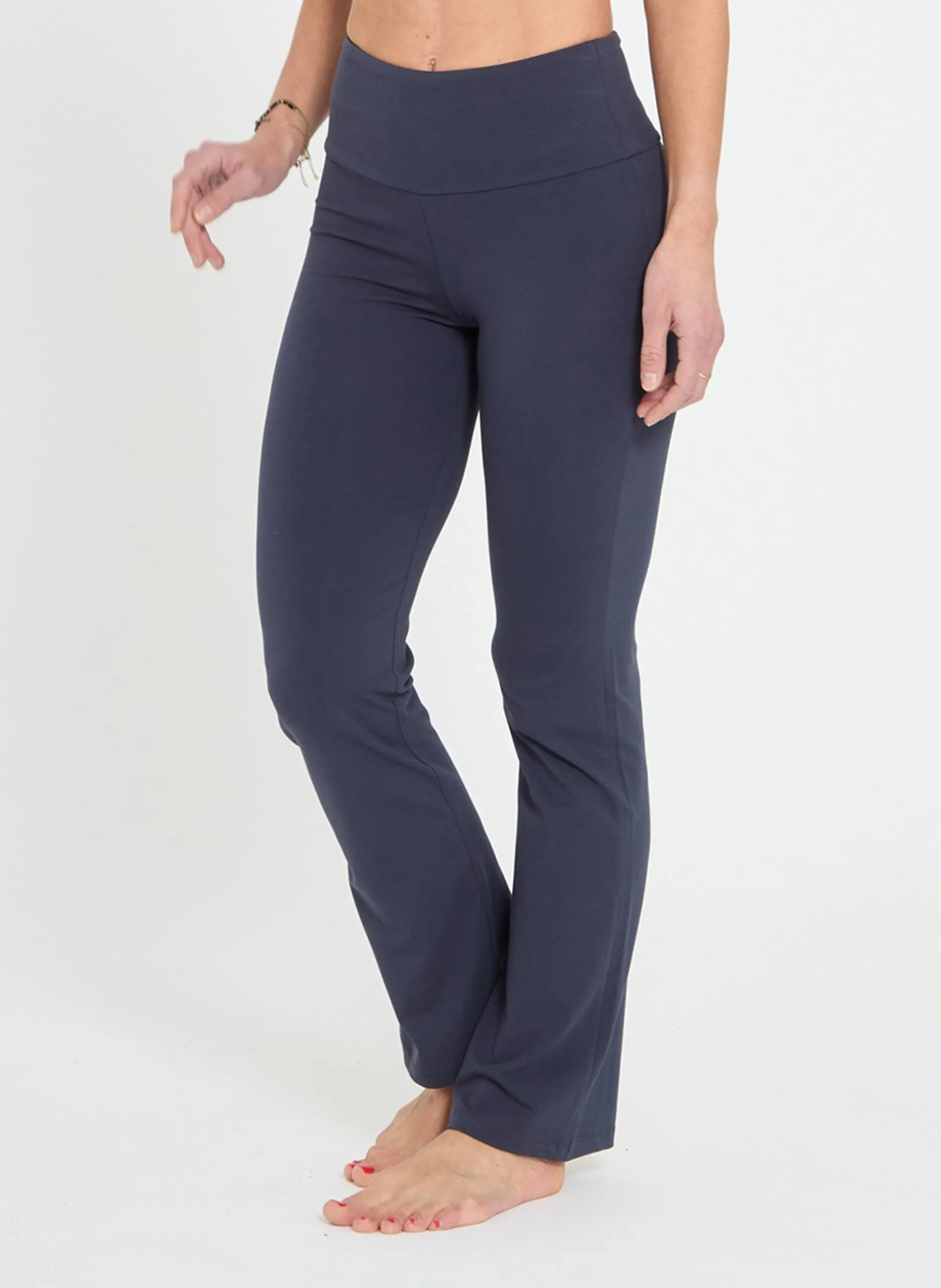 Legging de yoga en coton mélangé Bleu JAZZ