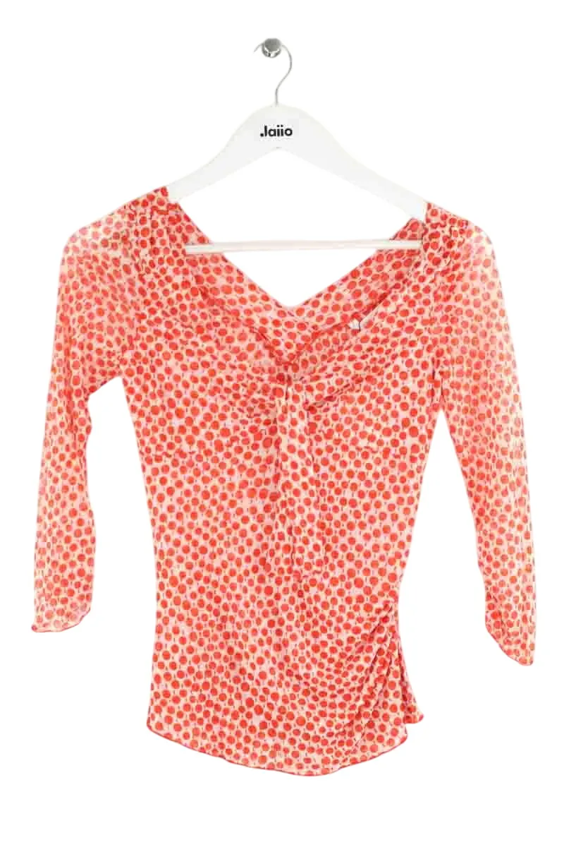 Blouse en soie Orange