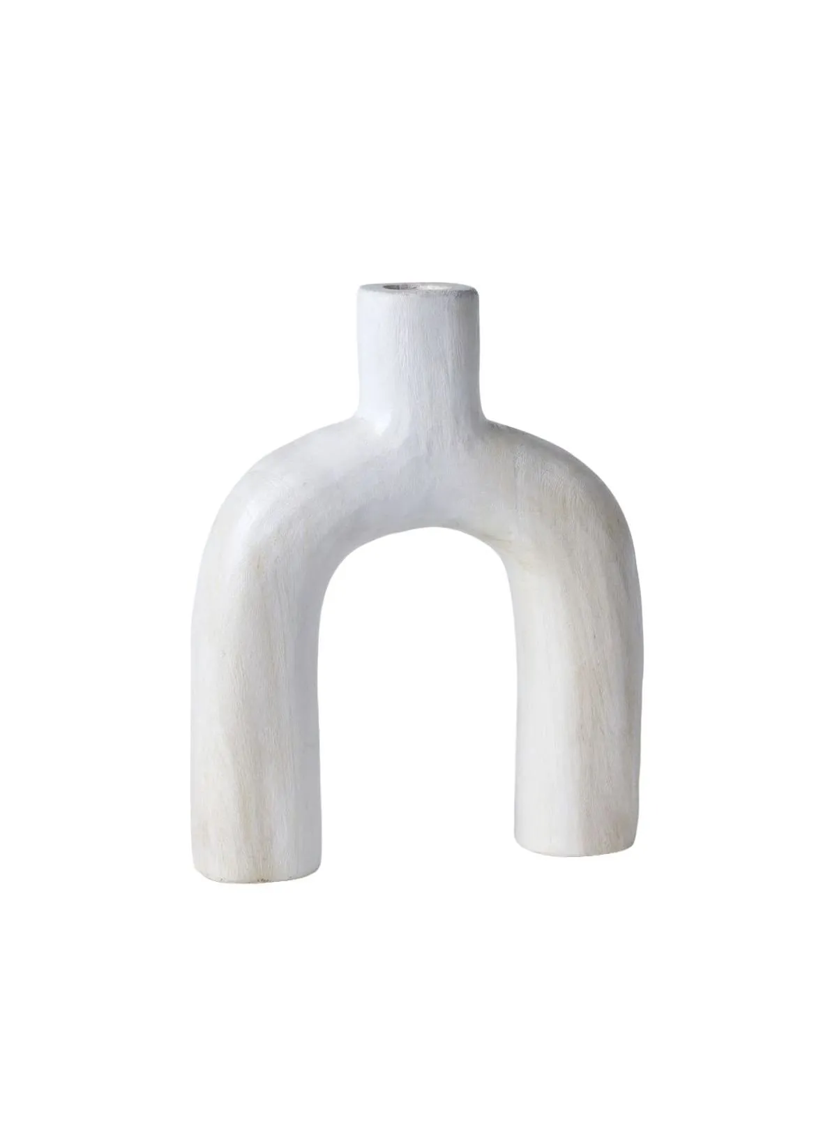 Vase pont en bois Blanc MATISSE