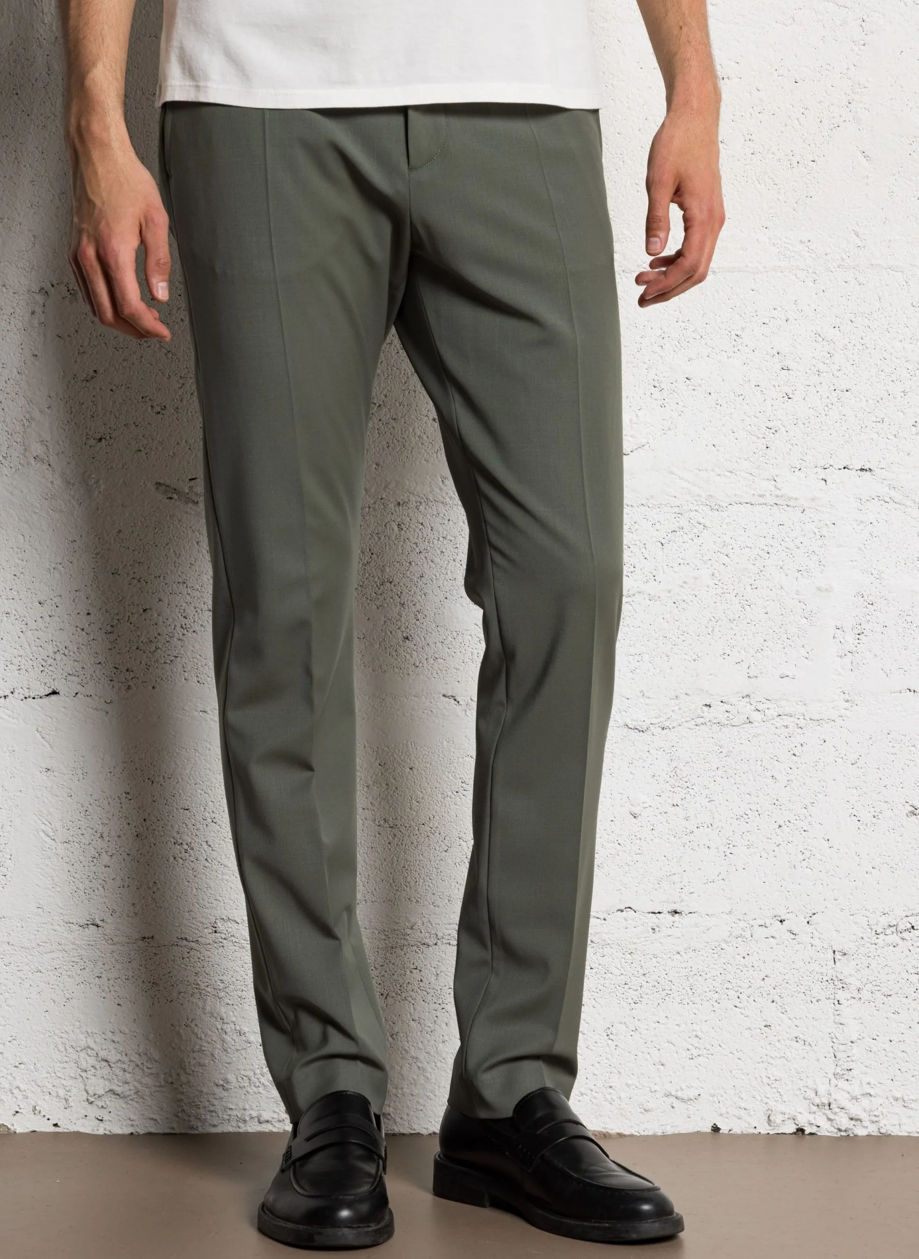 Pantalon de costume slim Kaki