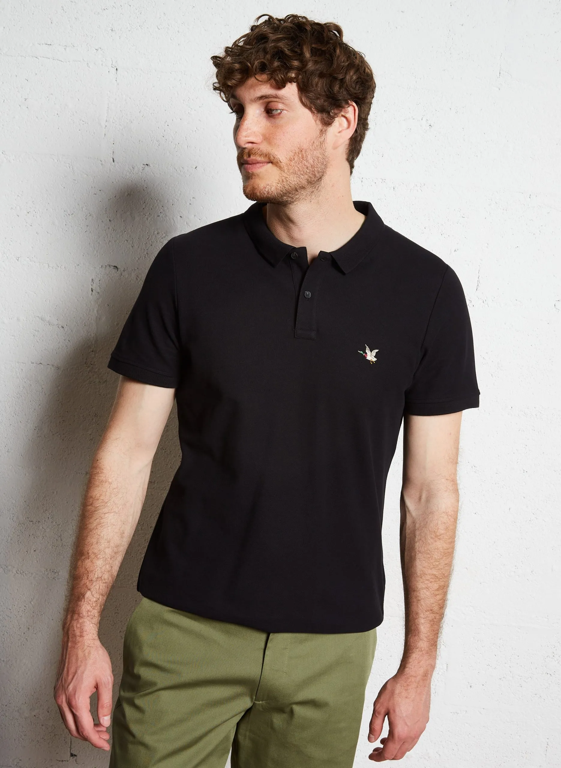 Polo regular-fit en coton Noir TOGS