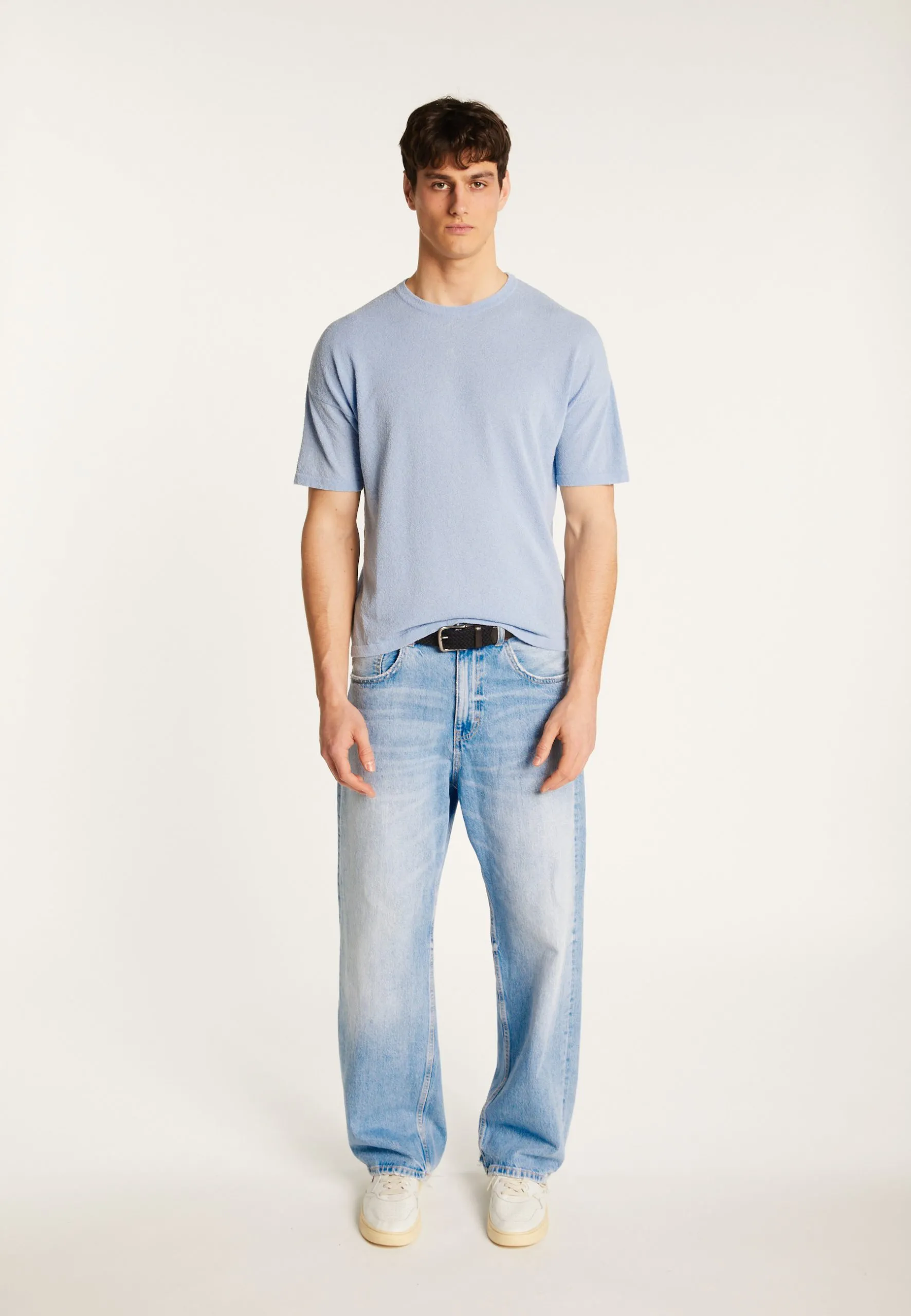 T-shirt en coton Bleu MORGAN