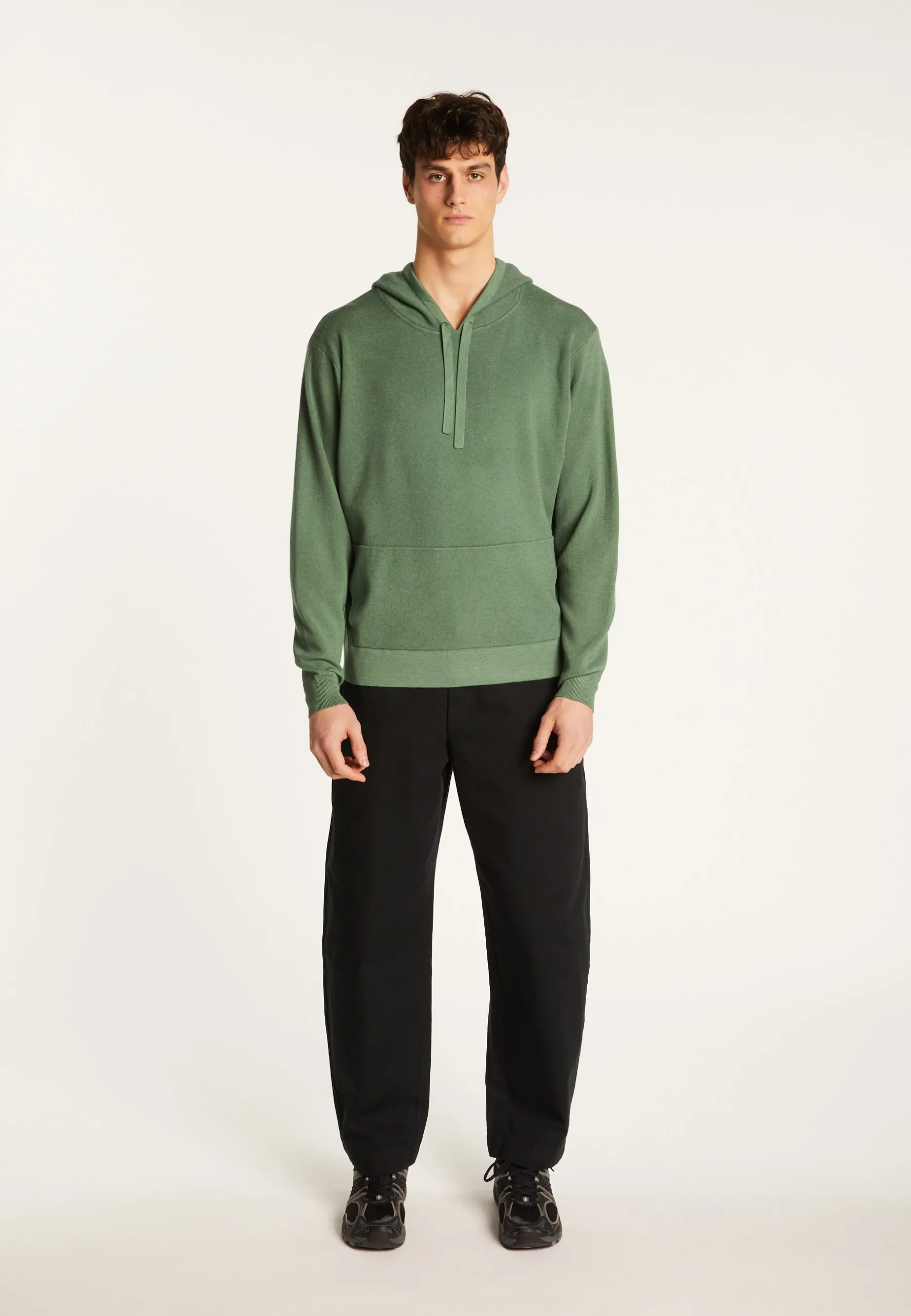 Sweat en laine mélangée Kaki MELIO