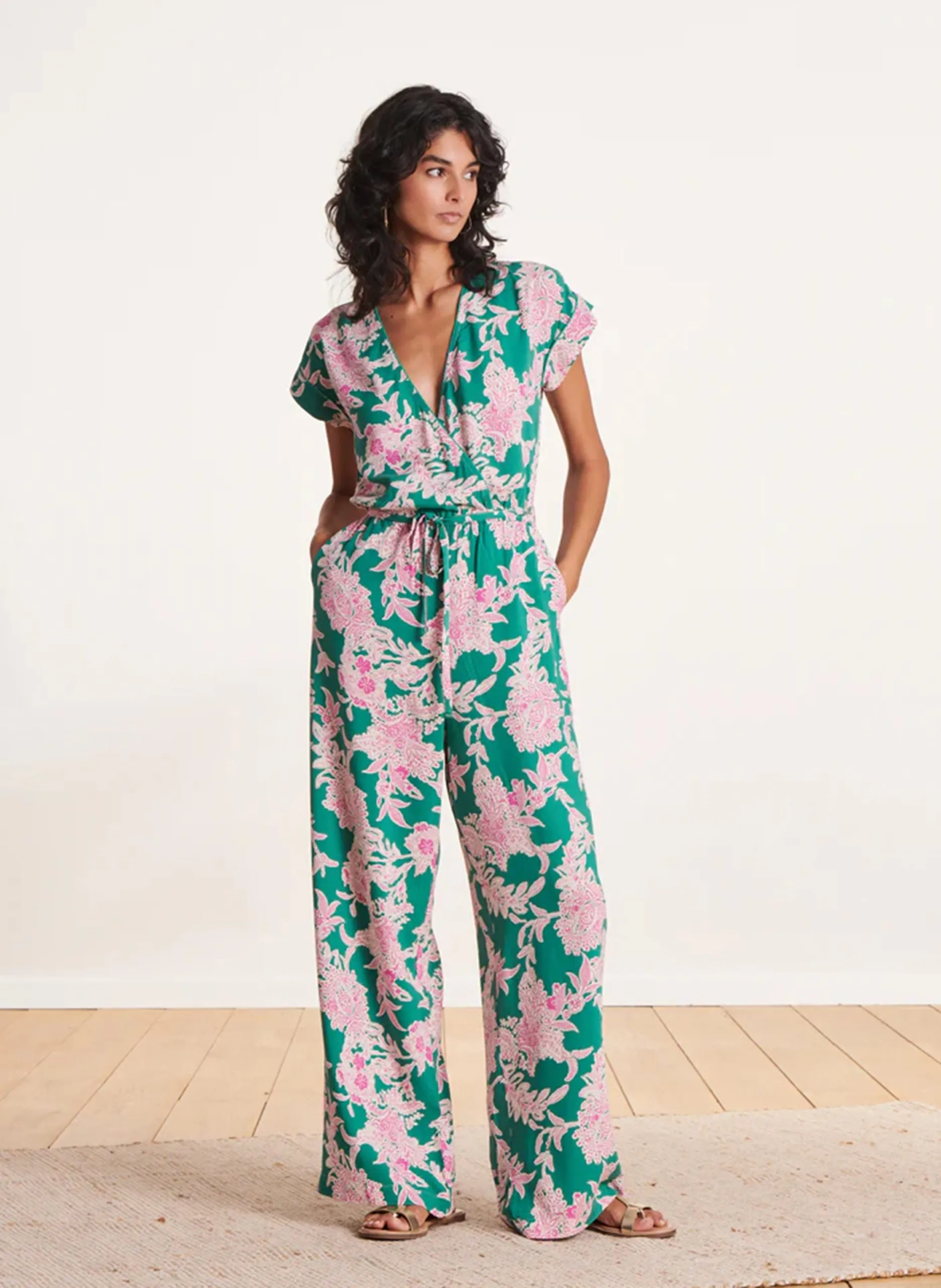 Combinaison large imprimée Multicolore