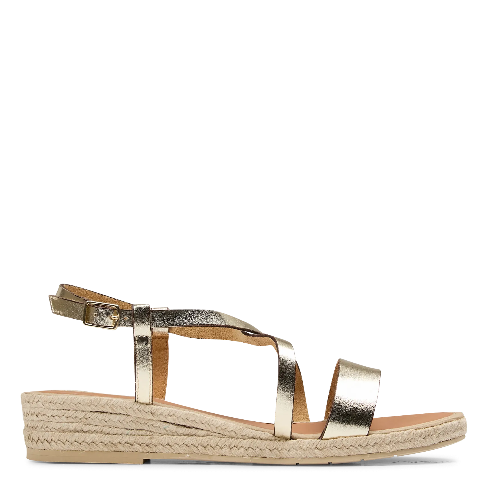 Espadrilles en cuir Doré GALDA