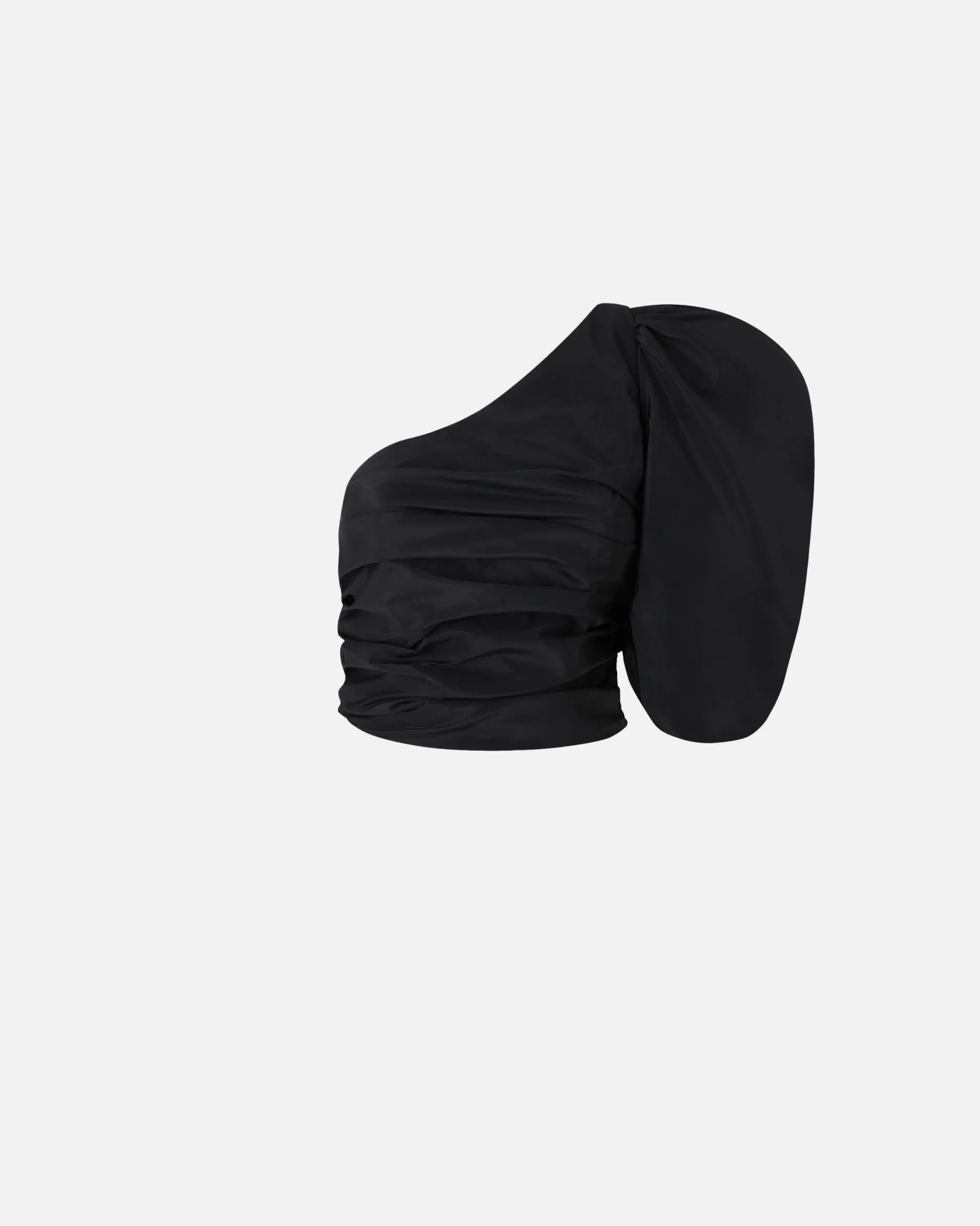 Top court asymétrique Noir