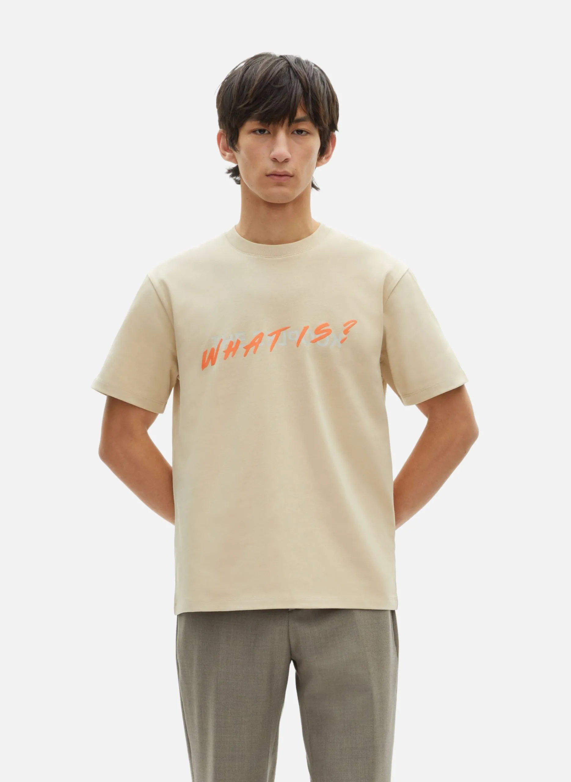T-shirt manches courtes what is Beige