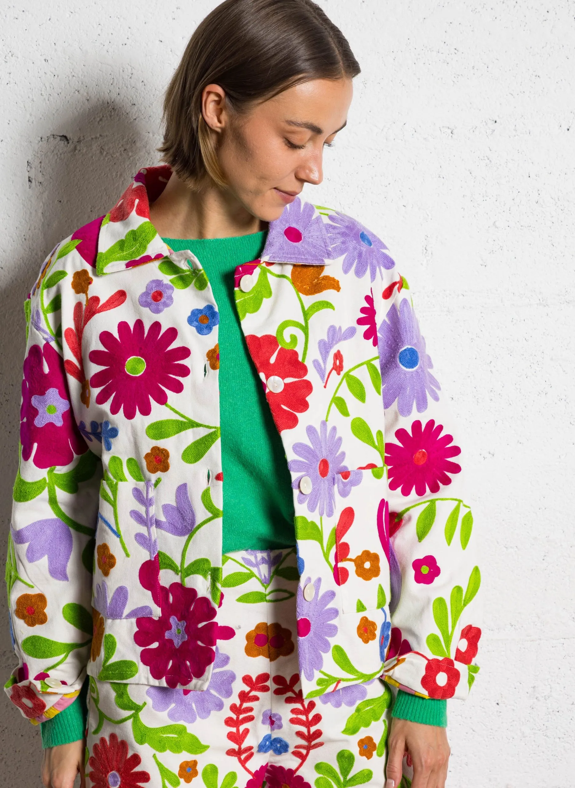 Veste col classique en coton Multicolore ARTURO