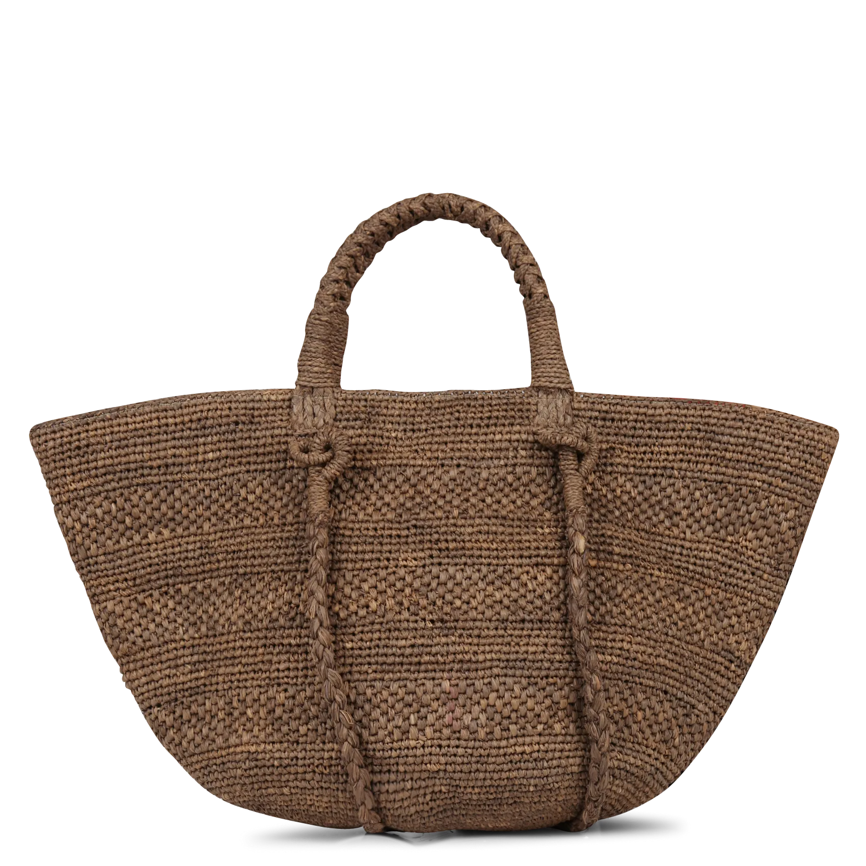 Sac panier en raphia Marron NOUMENA