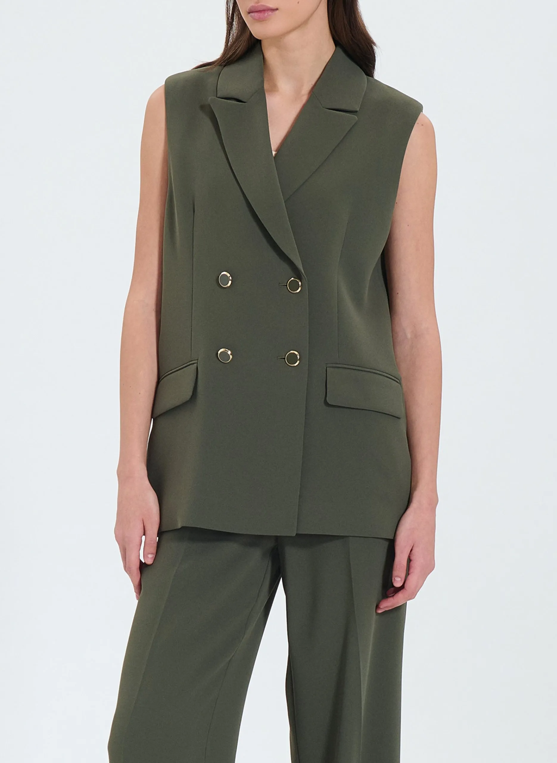 Veste de tailleur sans manches Vert VAASA