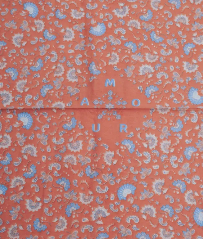 Foulard adulte Orange AMOUR CORAIL