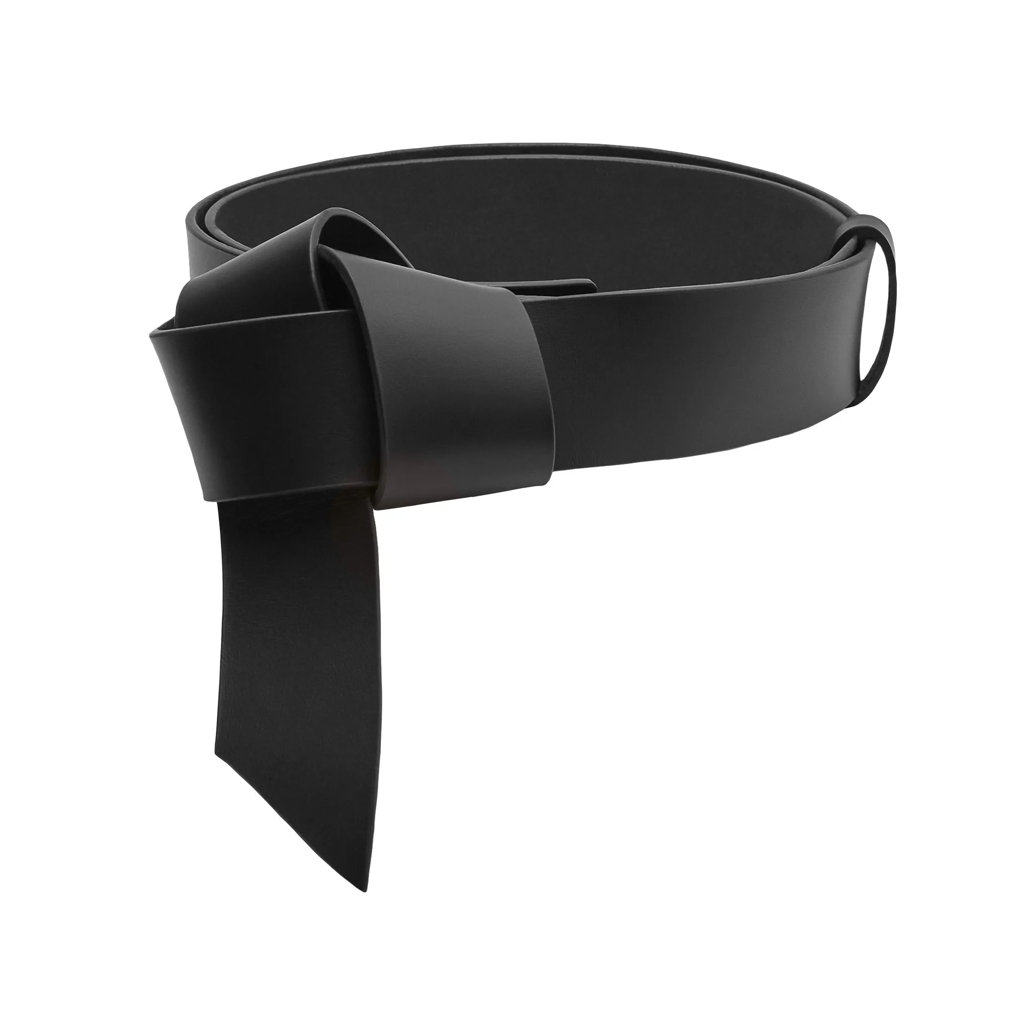 Ceinture en cuir lisse Noir CEINTURE AGATHA