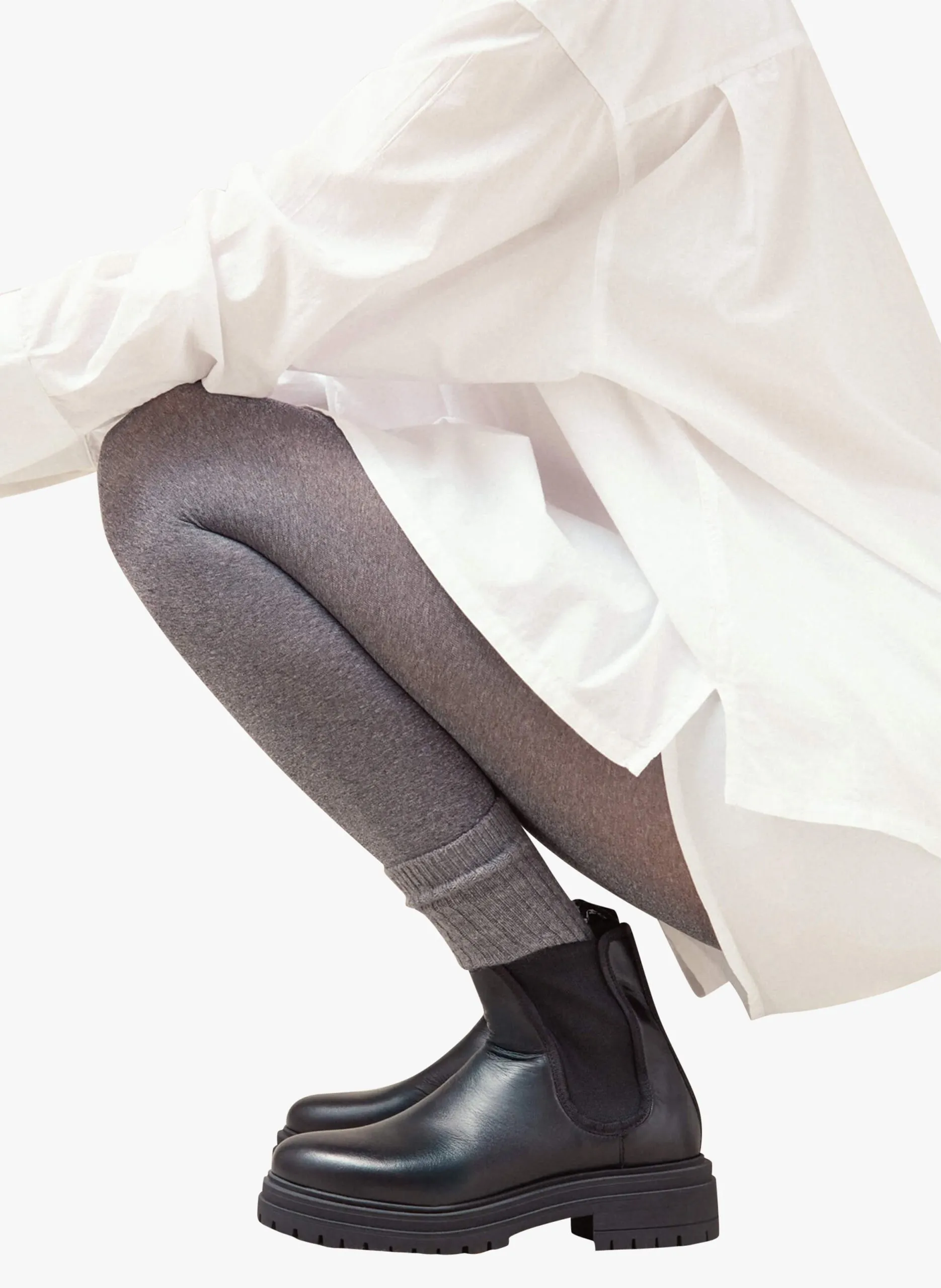 Bottines en cuir Noir MELISSA