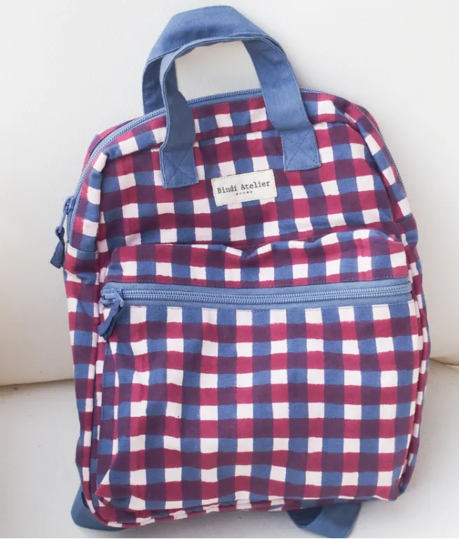 Sac à dos enfant Bleu PIO GRENAT